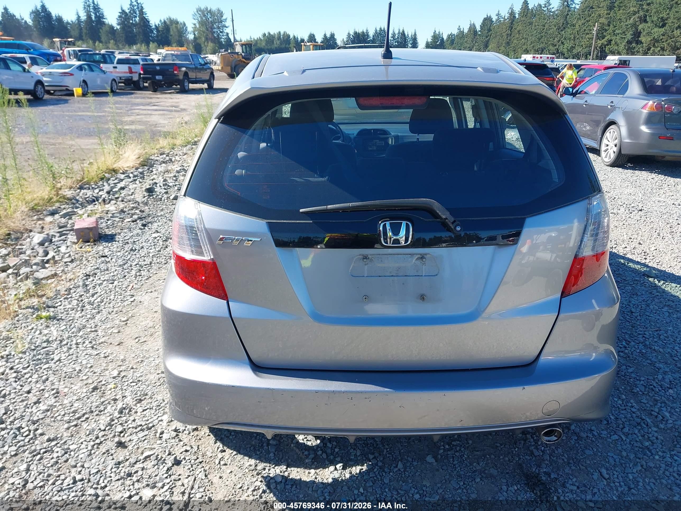 2010 Honda Fit Sport Gray vin: JHMGE8H43AC036494