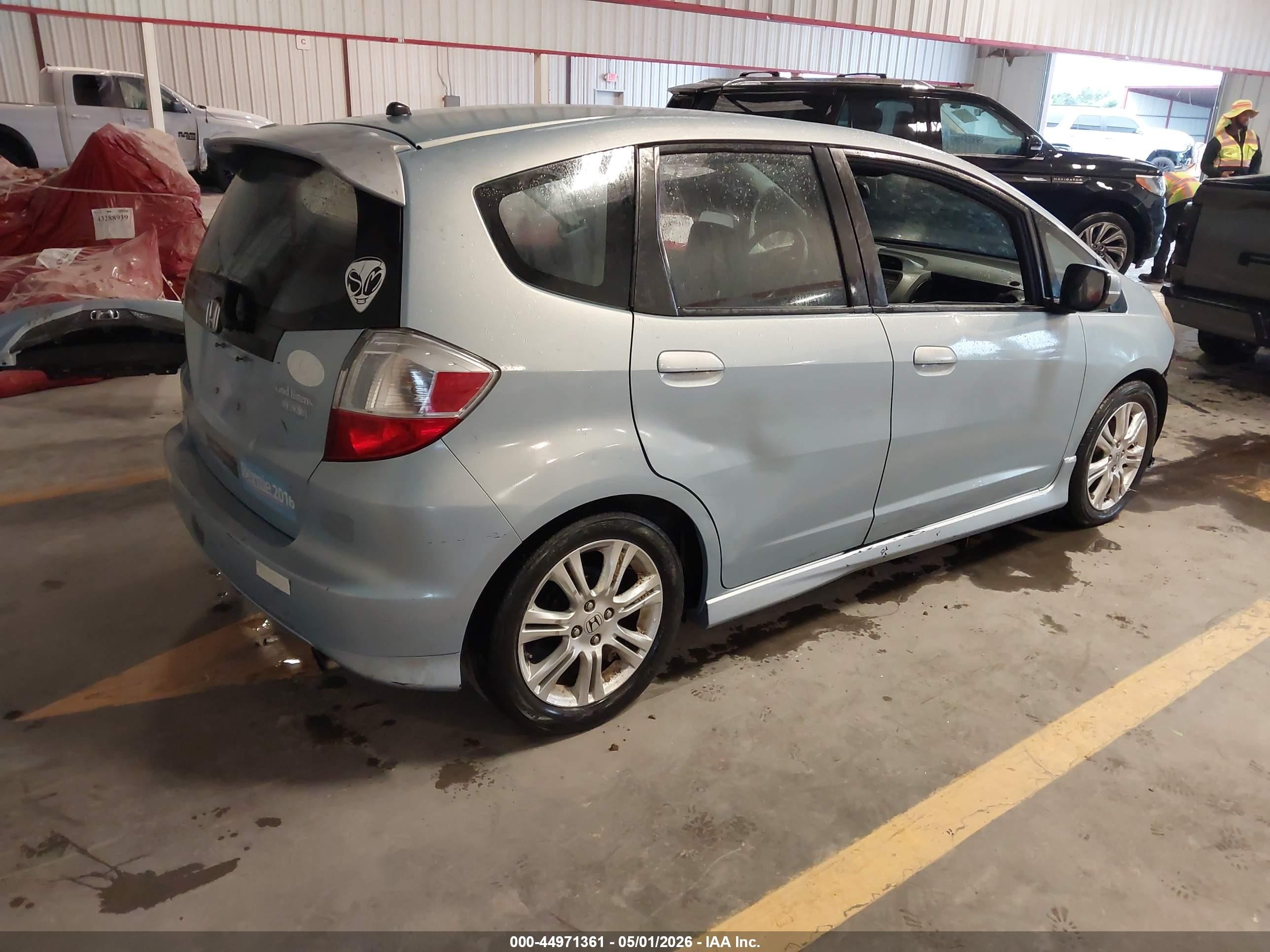 2010 Honda Fit Sport Black vin: JHMGE8H43AC036835