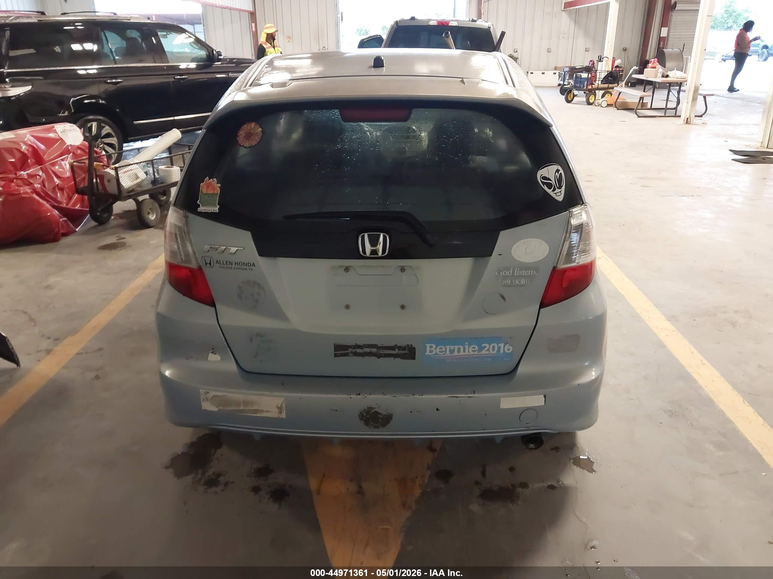 2010 Honda Fit Sport Black vin: JHMGE8H43AC036835