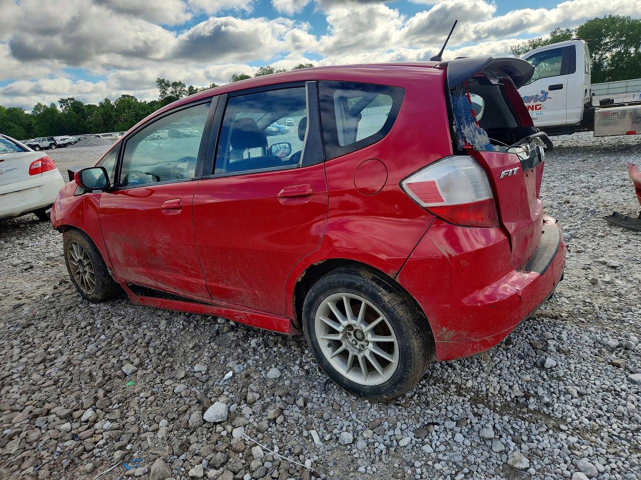 2010 Honda Fit Sport Red vin: JHMGE8H43AS002240