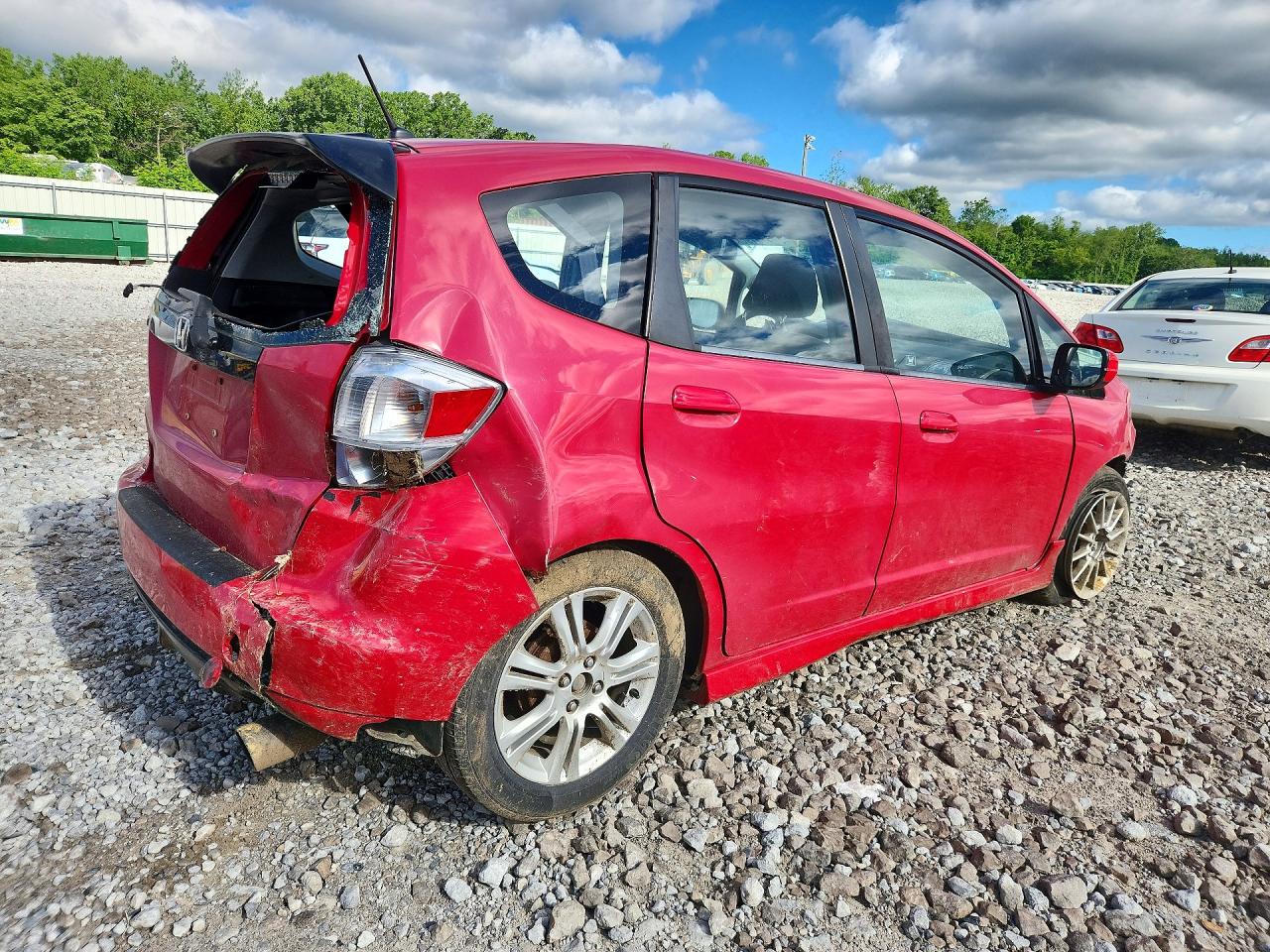 2010 Honda Fit Sport Red vin: JHMGE8H43AS002240