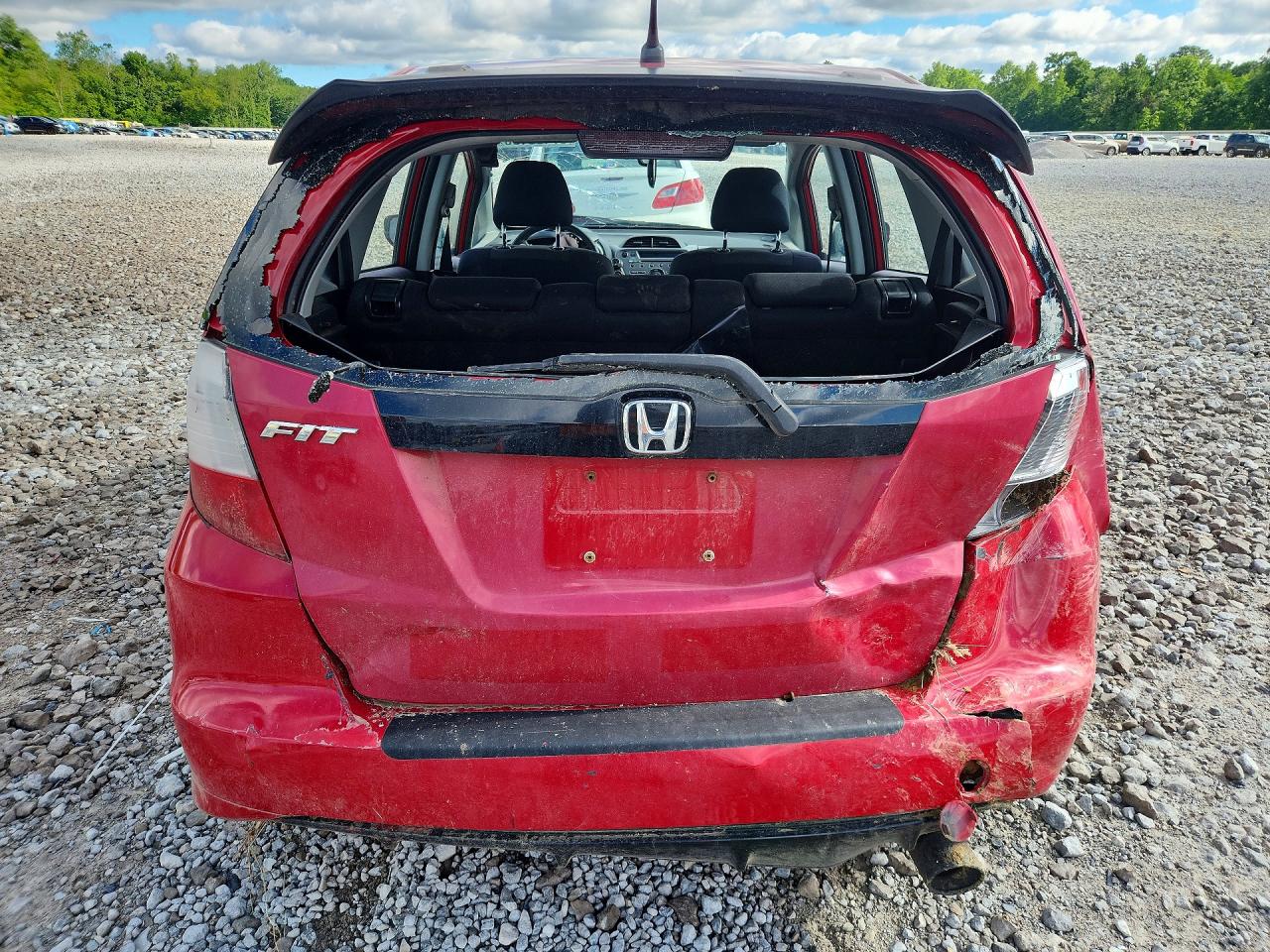 2010 Honda Fit Sport Red vin: JHMGE8H43AS002240