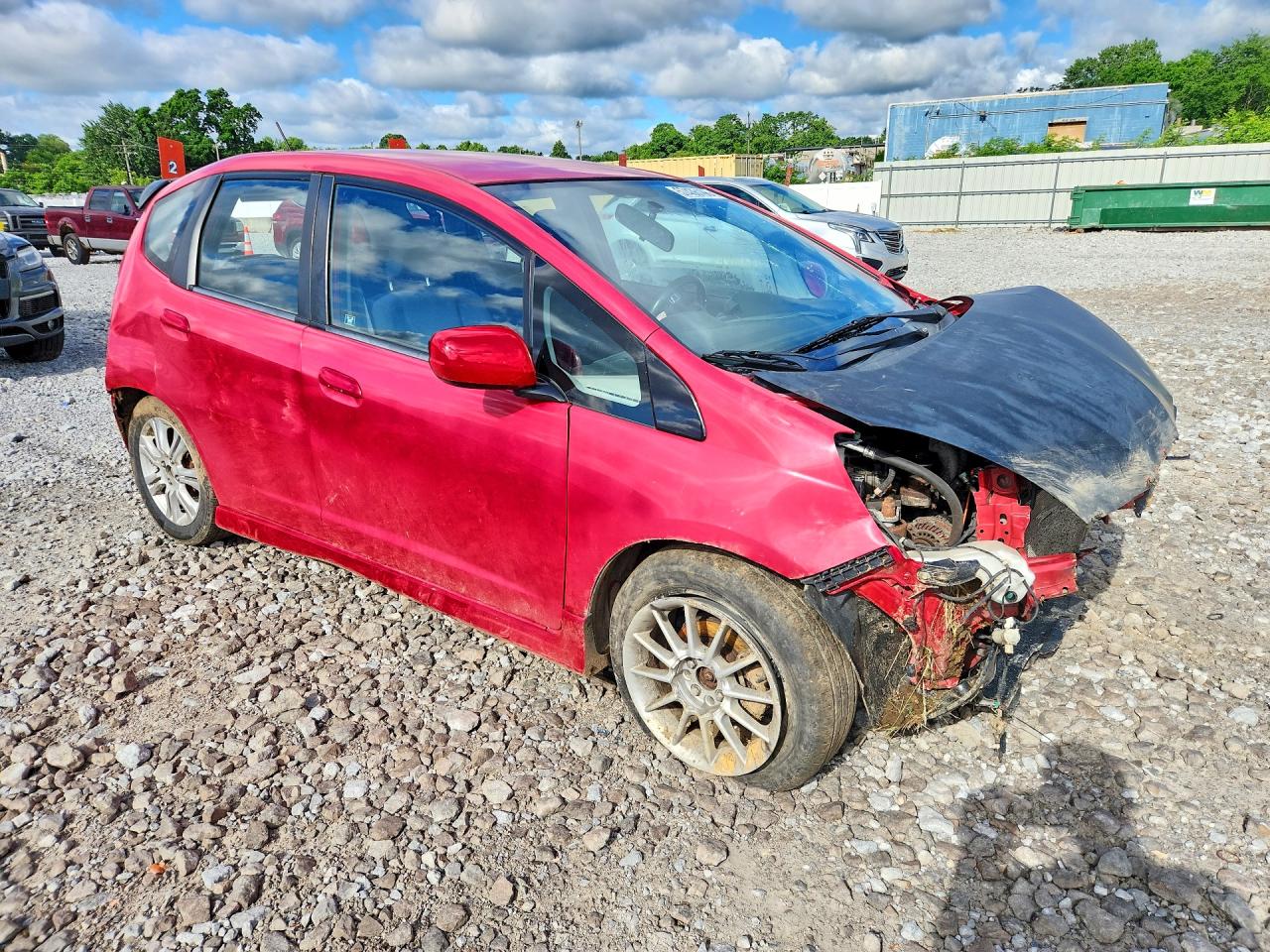 2010 Honda Fit Sport Red vin: JHMGE8H43AS002240