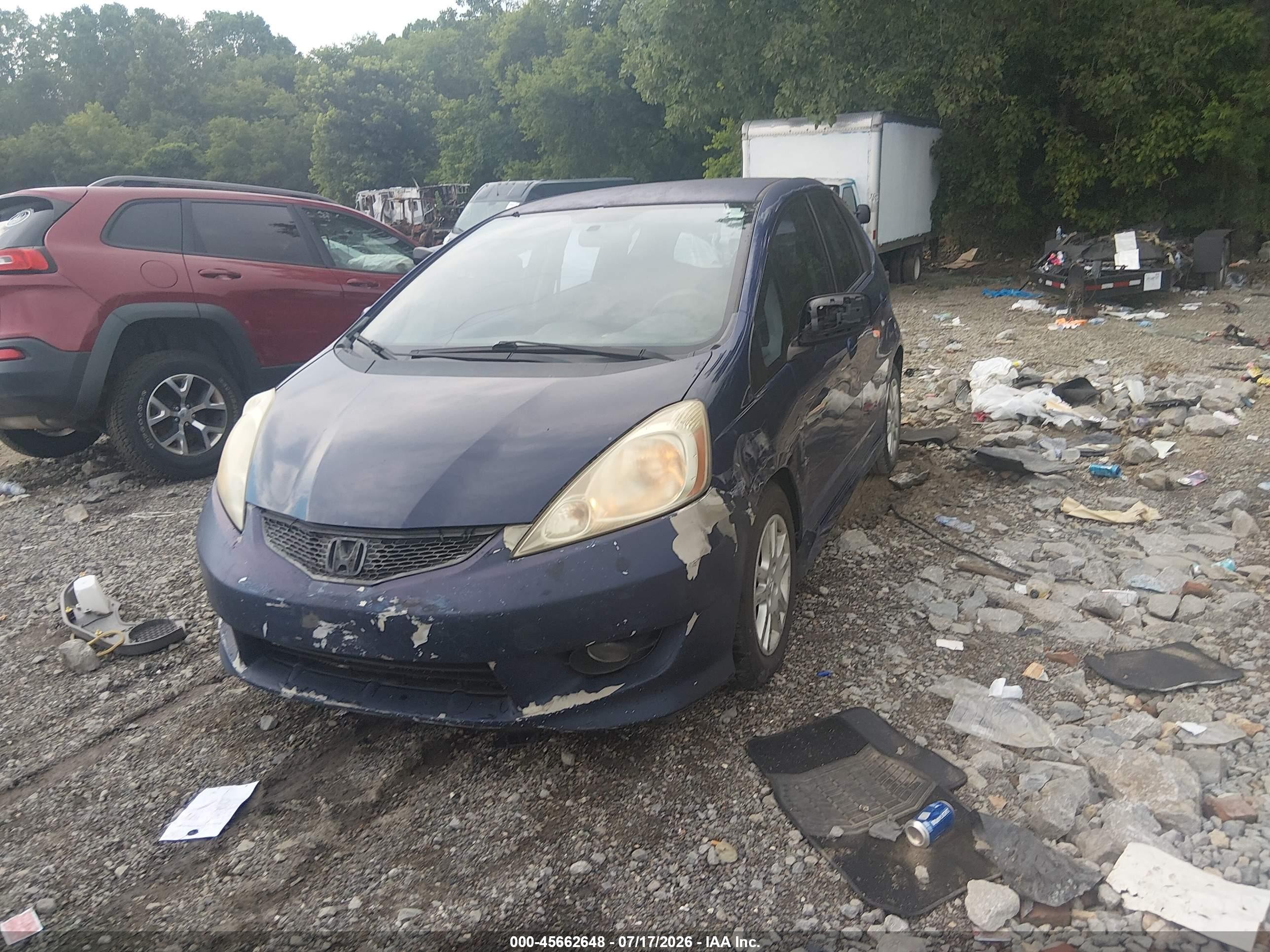 2010 Honda Fit Sport Синий vin: JHMGE8H43AS011245