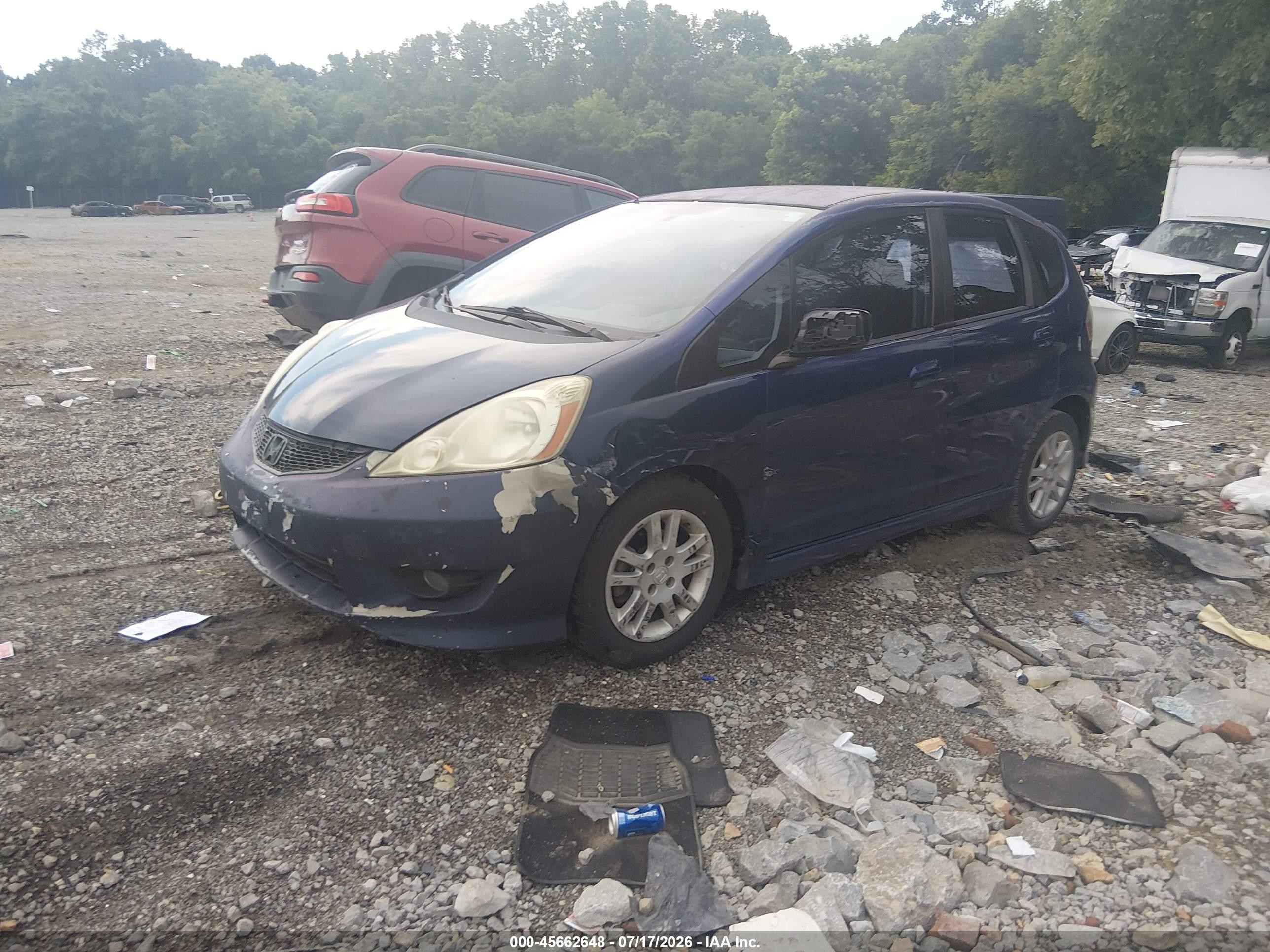 2010 Honda Fit Sport Синий vin: JHMGE8H43AS011245