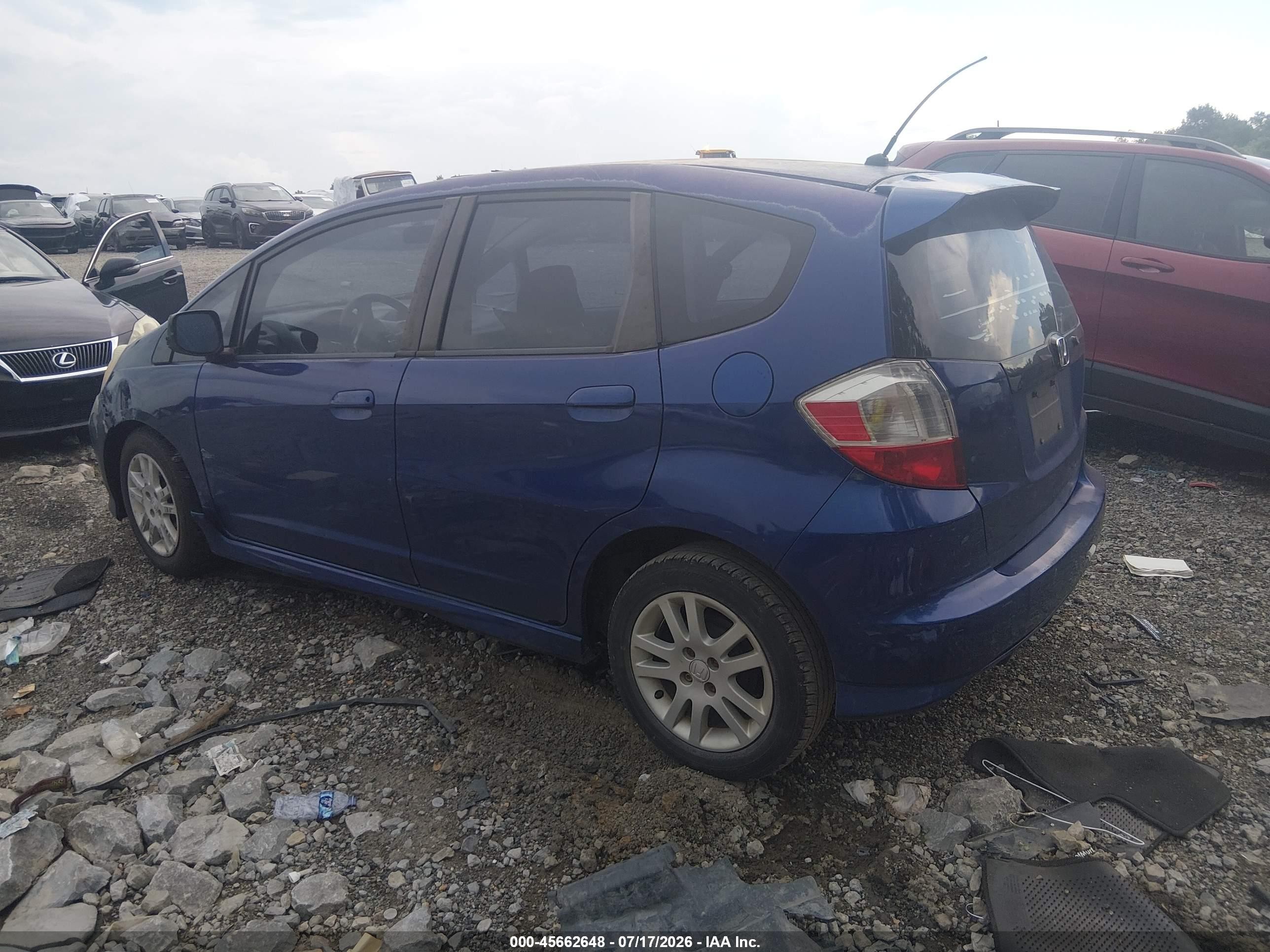 2010 Honda Fit Sport Синий vin: JHMGE8H43AS011245