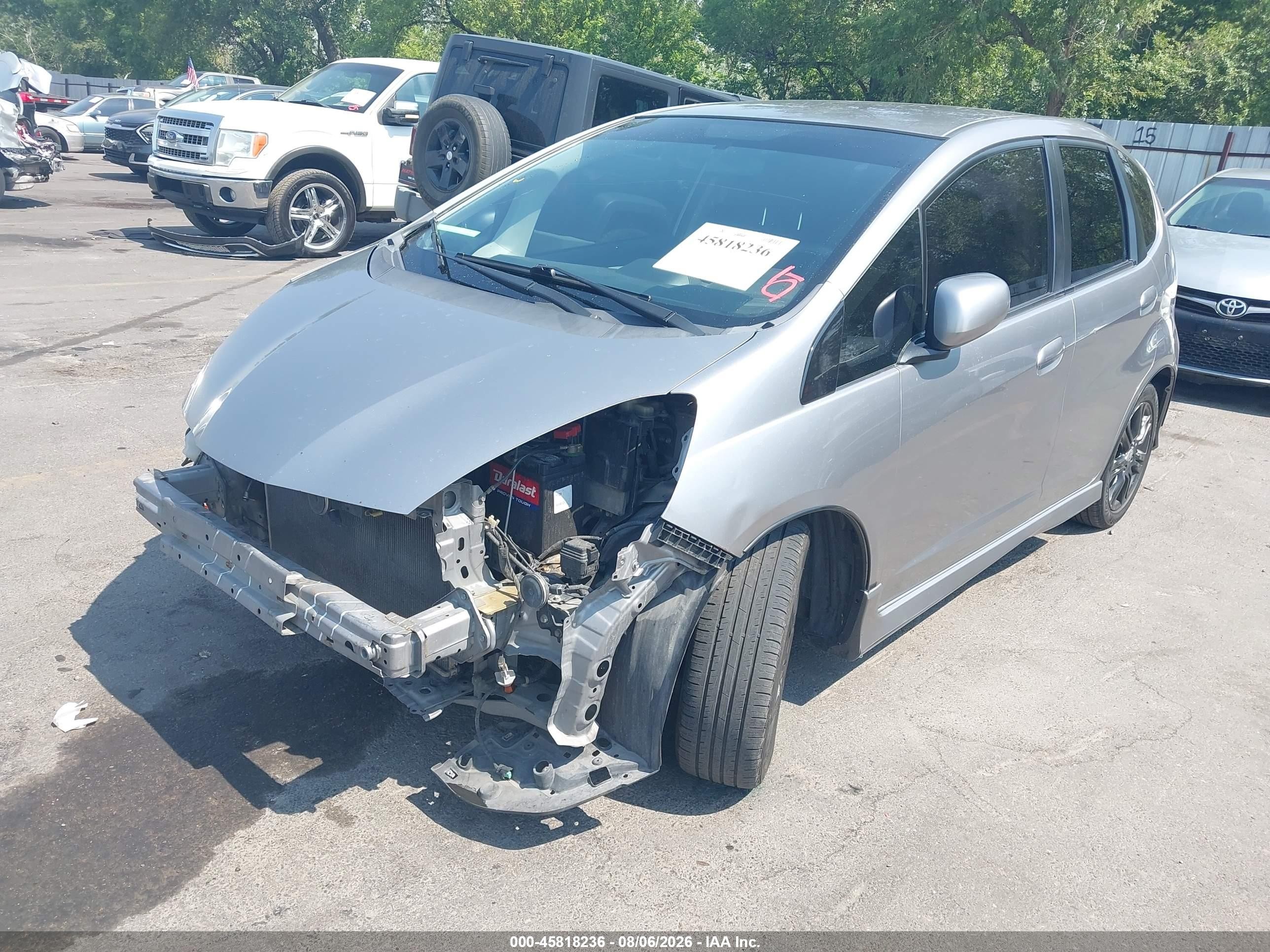 2010 Honda Fit Sport Silver vin: JHMGE8H43AS015277