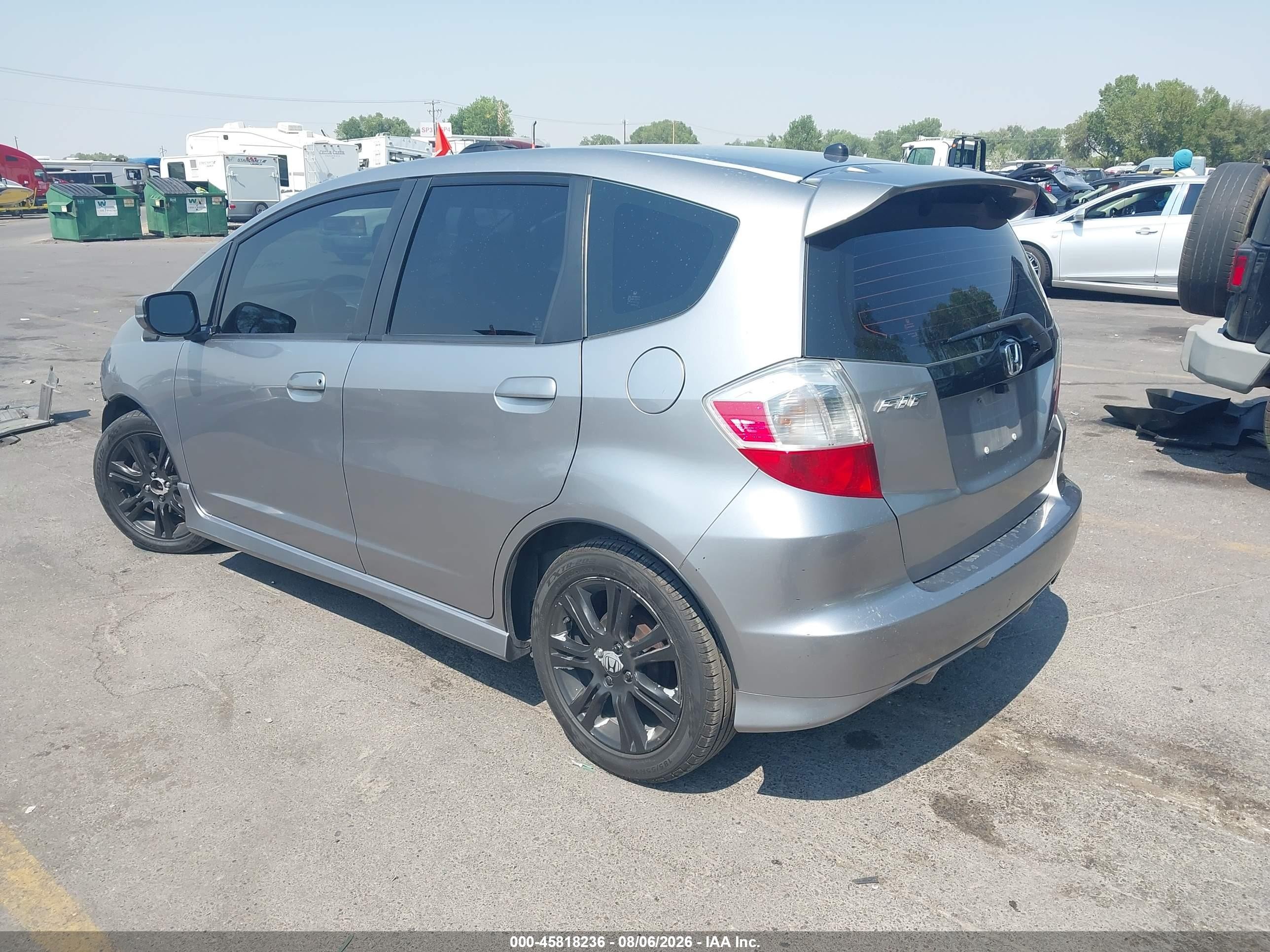 2010 Honda Fit Sport Silver vin: JHMGE8H43AS015277