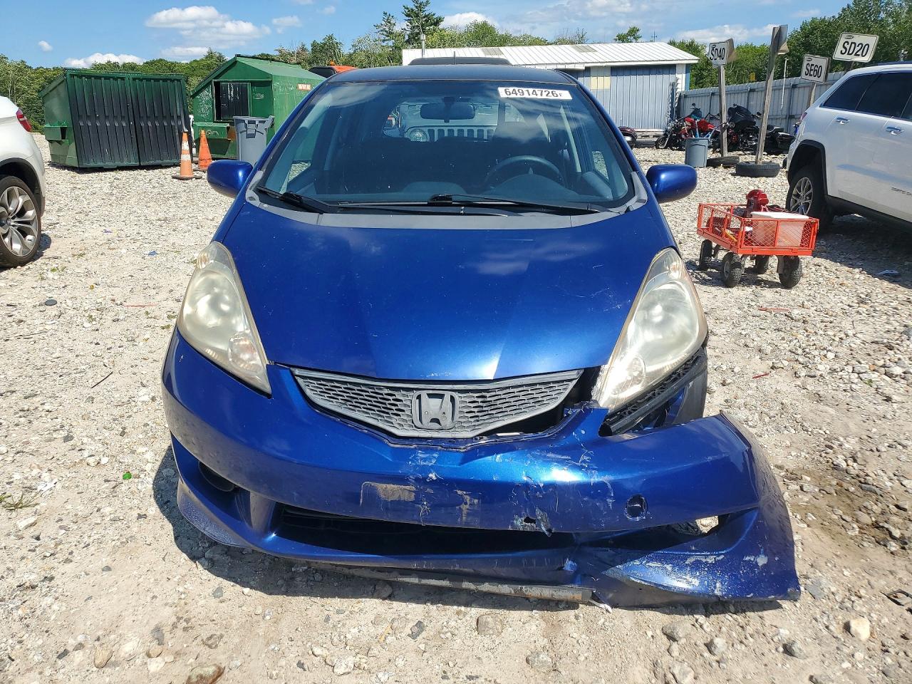 2010 Honda Fit Sport Blue vin: JHMGE8H43AS025646