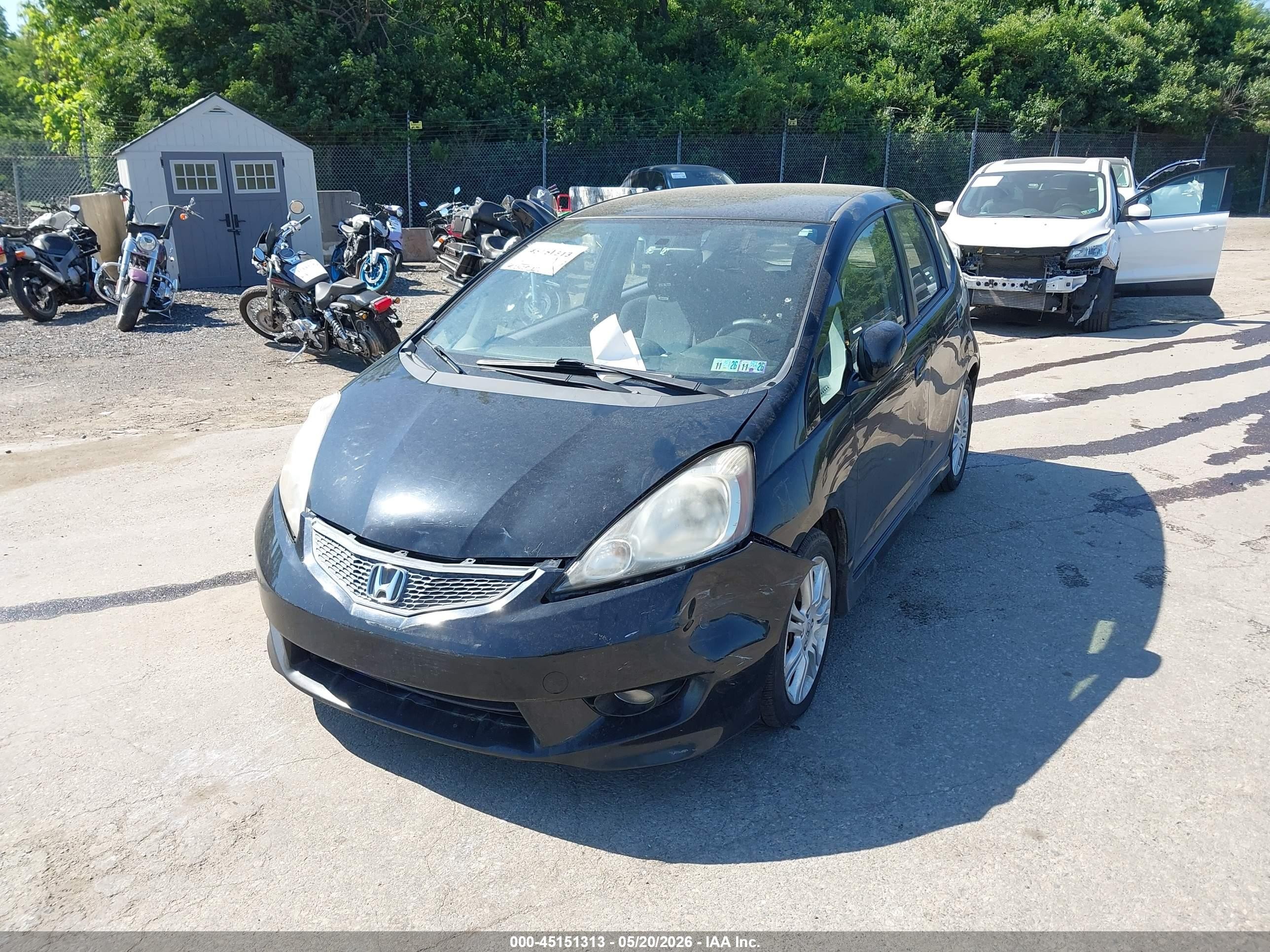2010 Honda Fit Sport White vin: JHMGE8H44AC002807