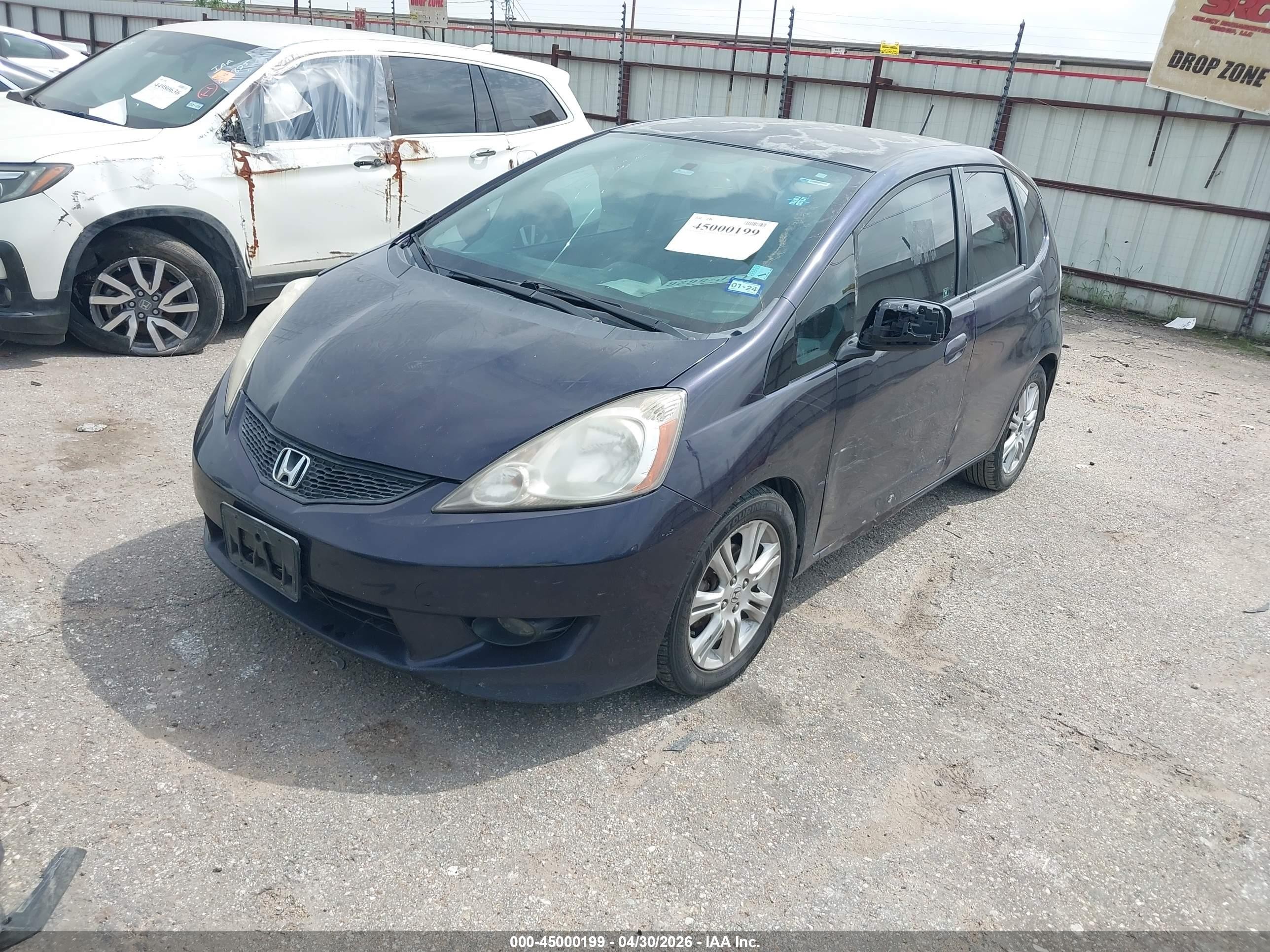 2010 Honda Fit Sport Blue vin: JHMGE8H44AC016710