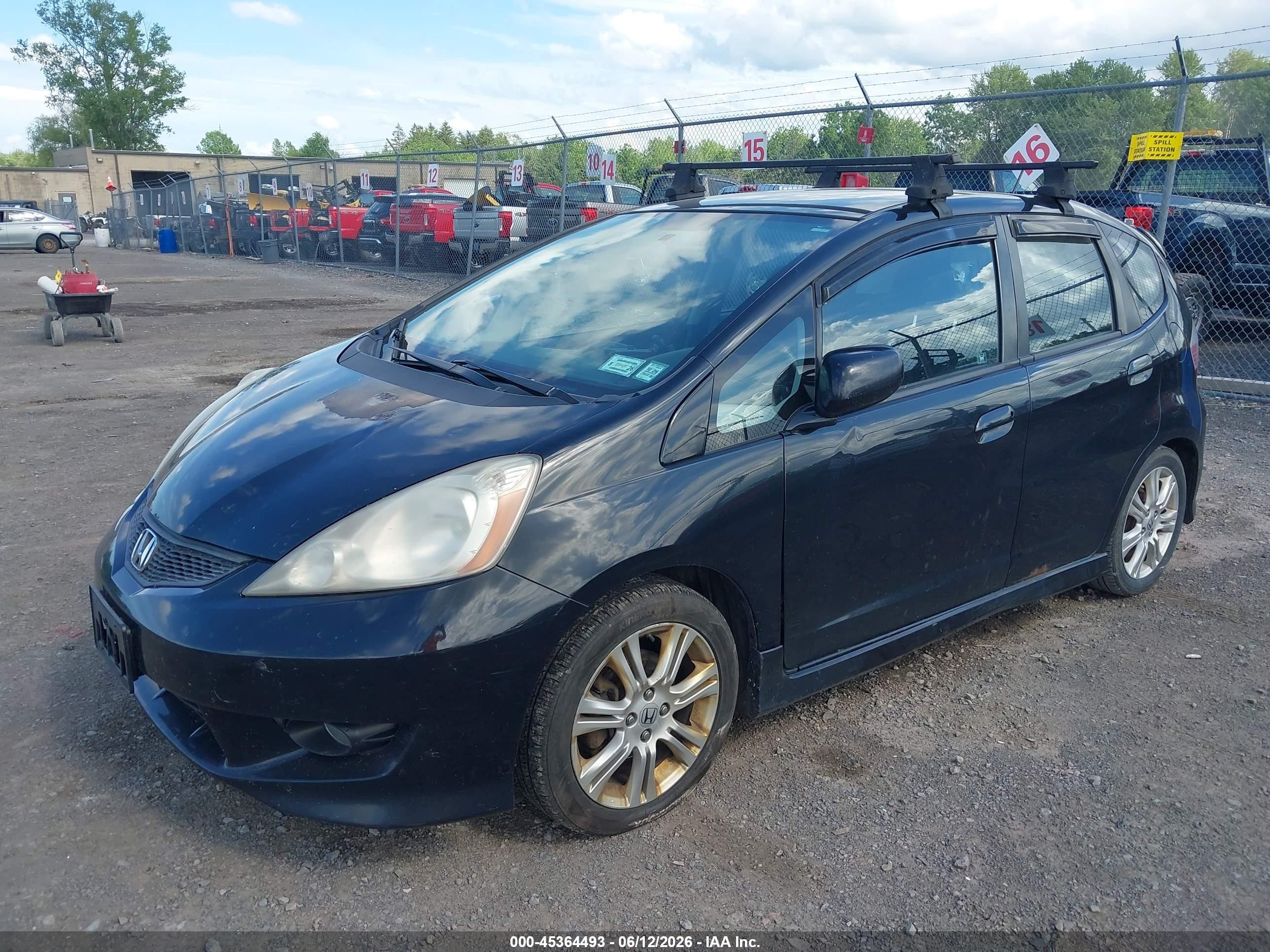 2010 Honda Fit Sport Black vin: JHMGE8H44AC022670