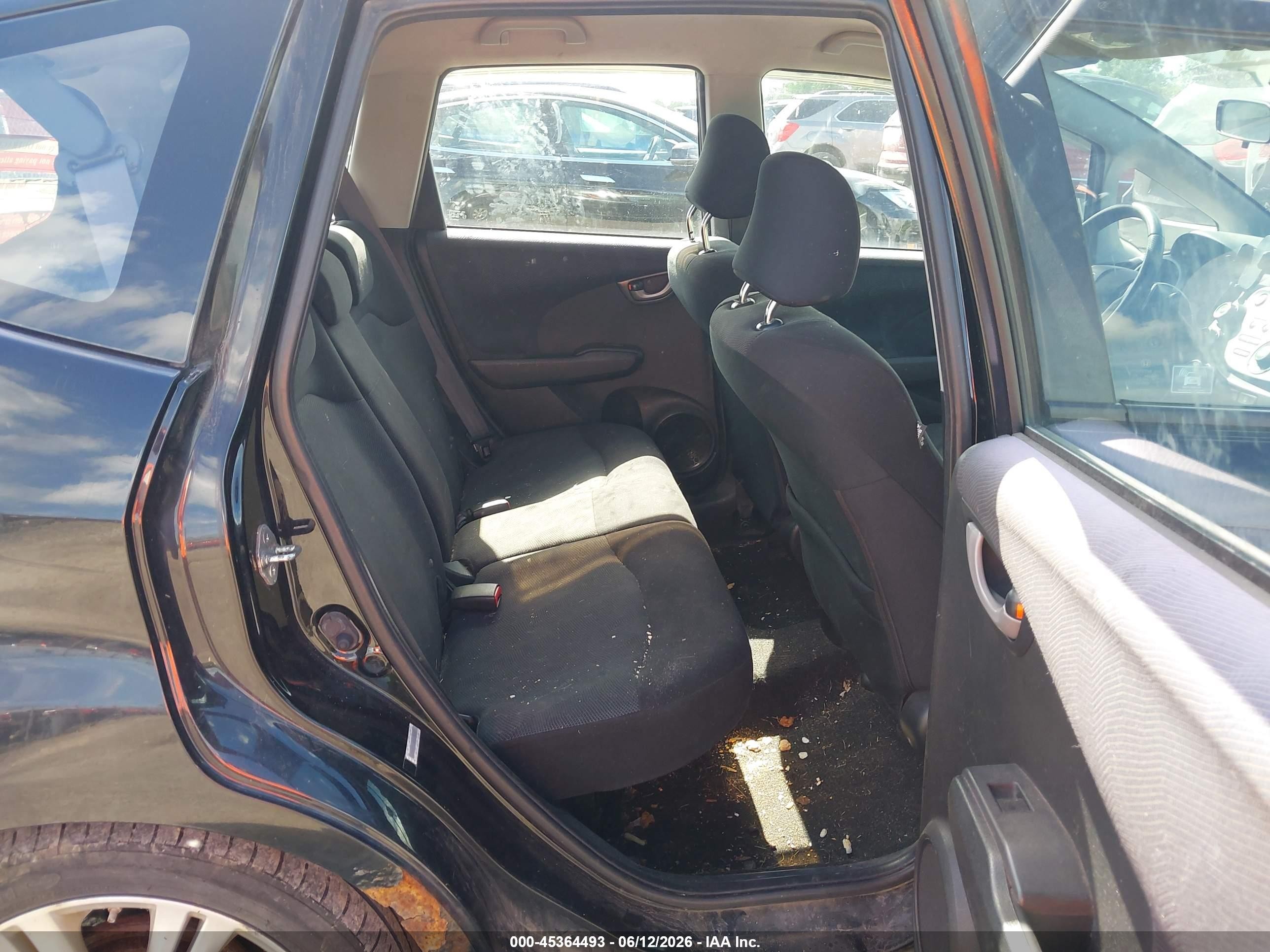2010 Honda Fit Sport Black vin: JHMGE8H44AC022670