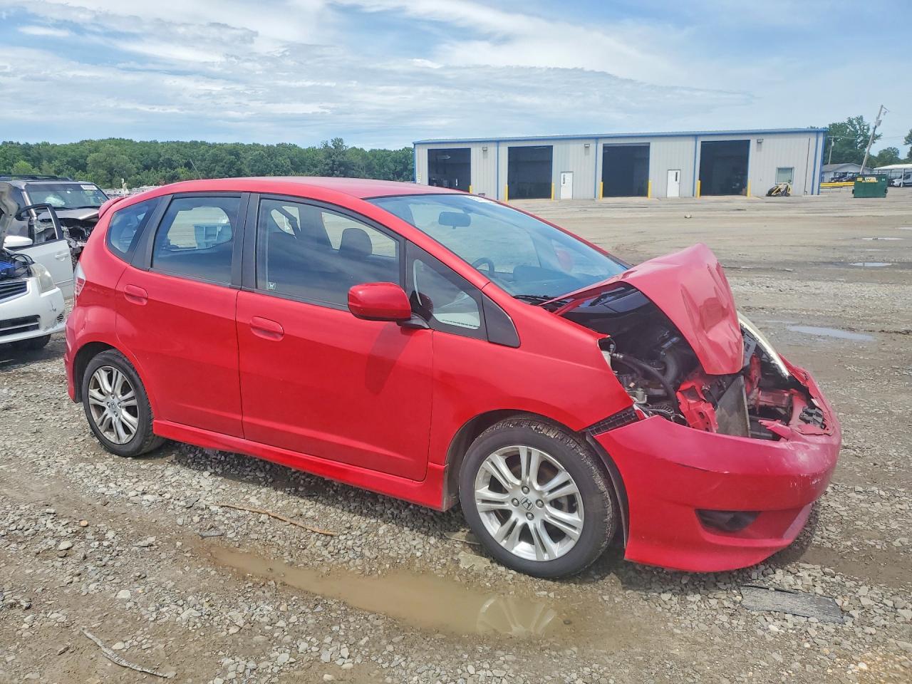 2010 Honda Fit Sport Red vin: JHMGE8H44AC026556