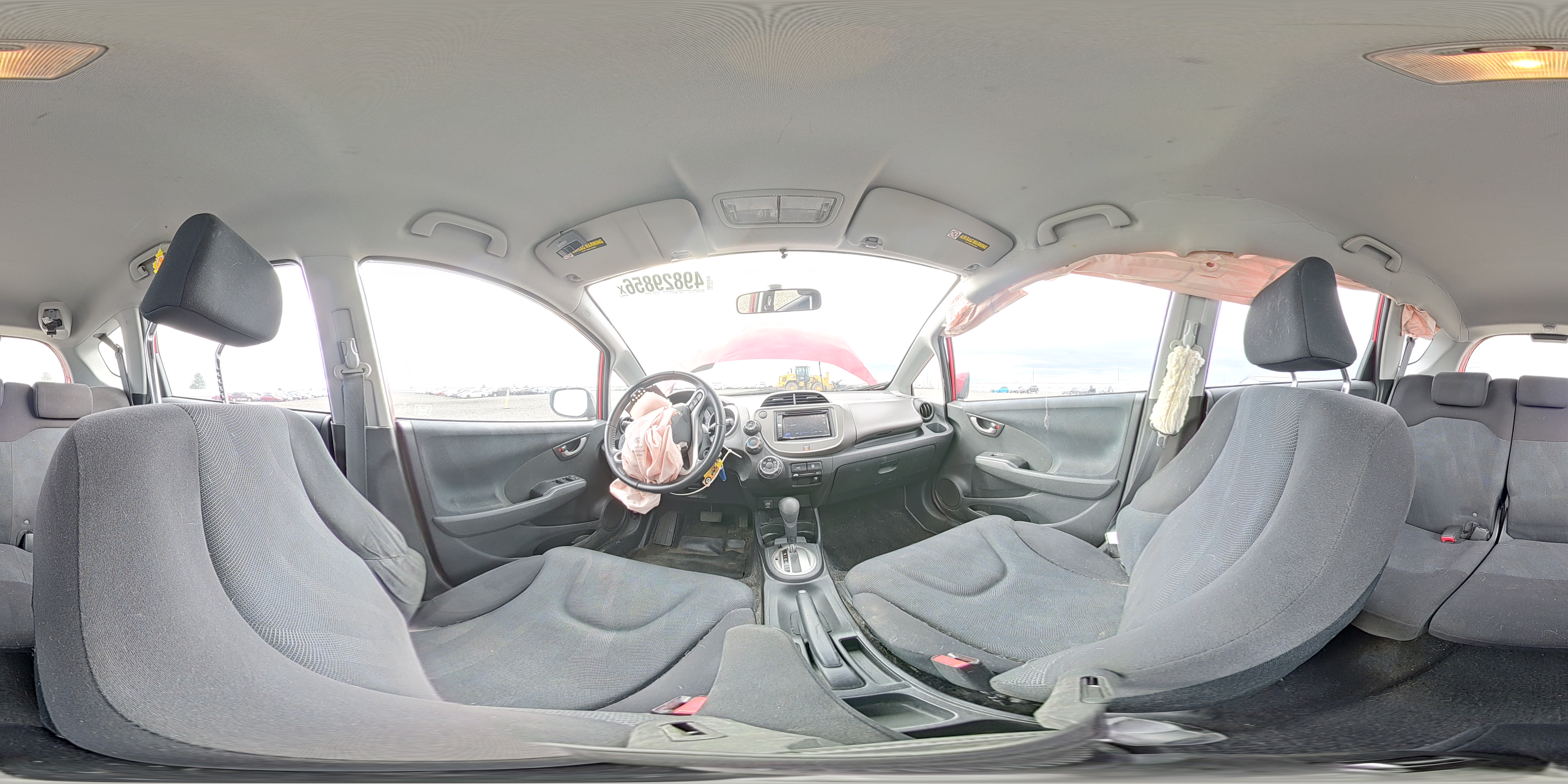 2010 Honda Fit Sport Red vin: JHMGE8H44AC029134