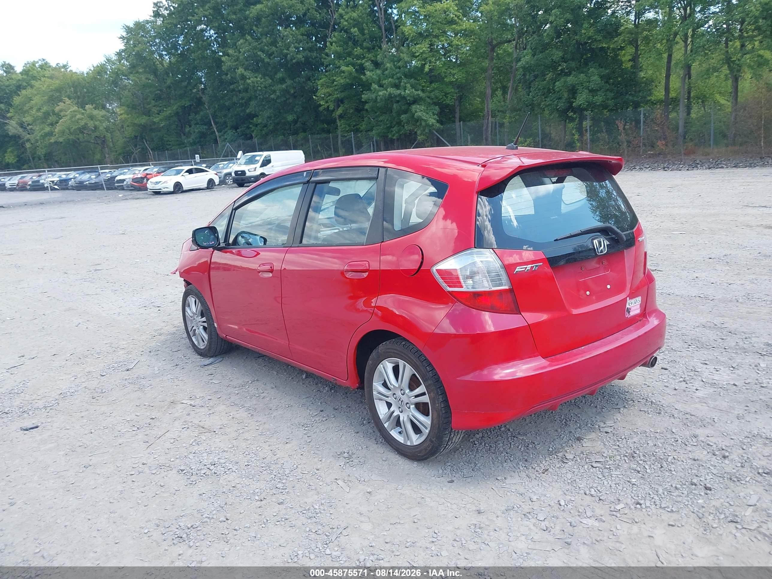 2010 Honda Fit Sport Red vin: JHMGE8H44AC031773