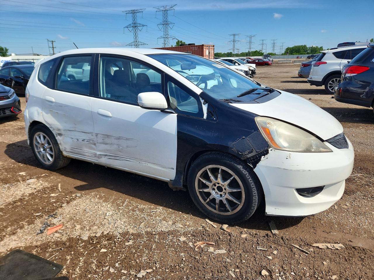 2010 Honda Fit Sport White vin: JHMGE8H44AS018267