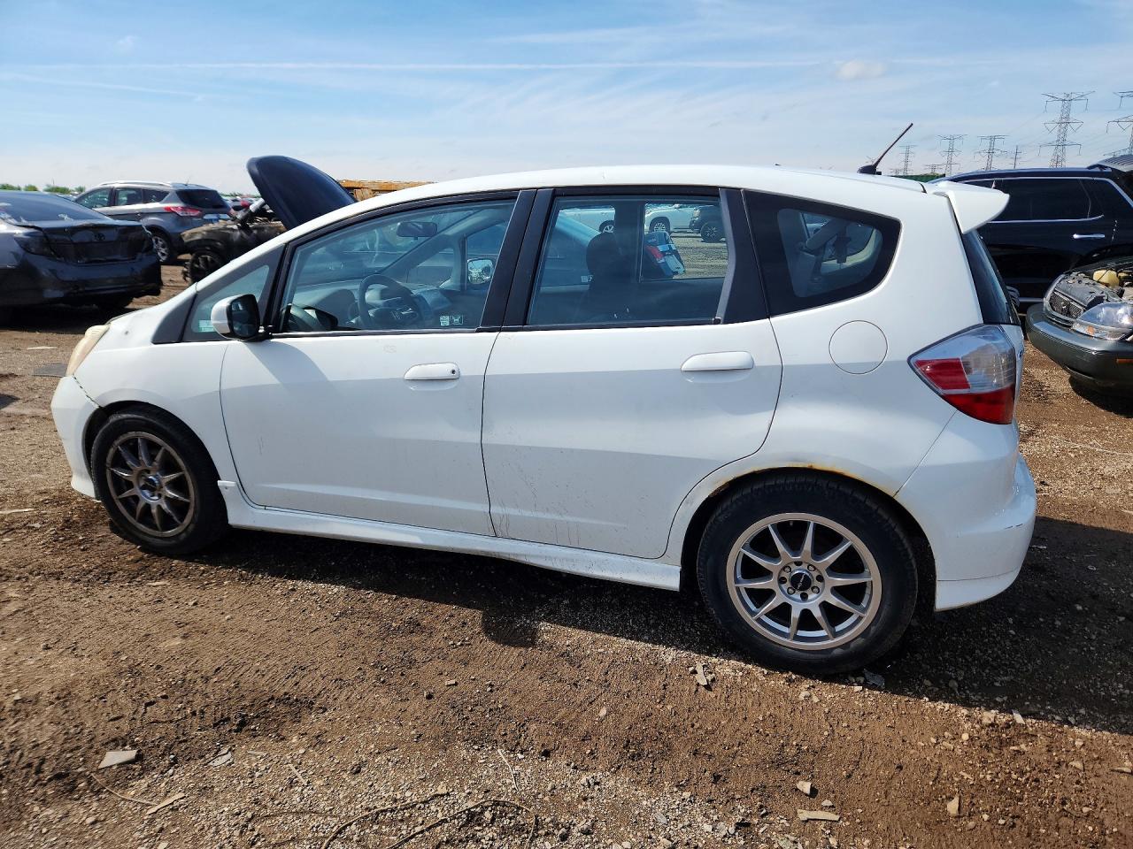 2010 Honda Fit Sport White vin: JHMGE8H44AS018267