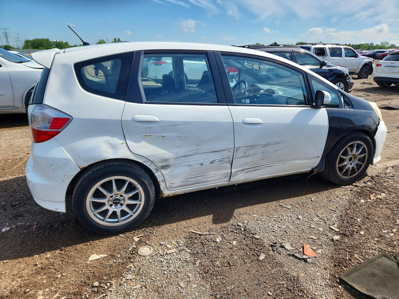 2010 Honda Fit Sport White vin: JHMGE8H44AS018267