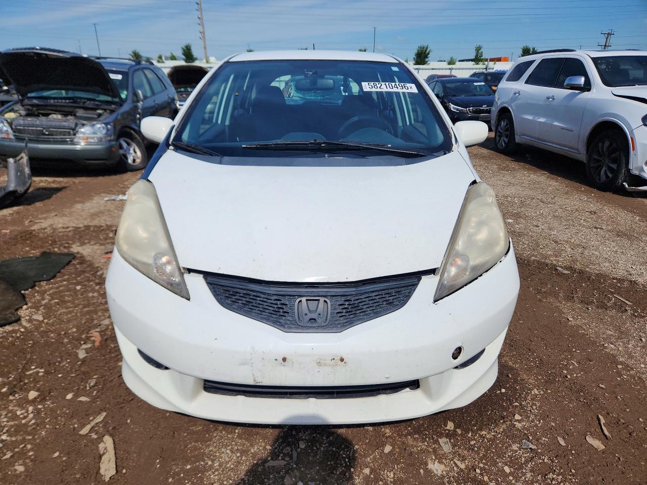 2010 Honda Fit Sport White vin: JHMGE8H44AS018267