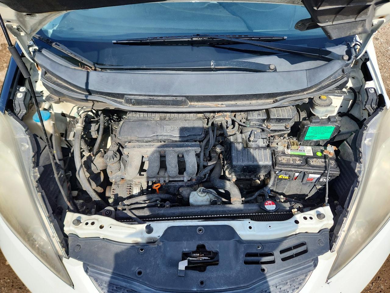 2010 Honda Fit Sport White vin: JHMGE8H44AS018267