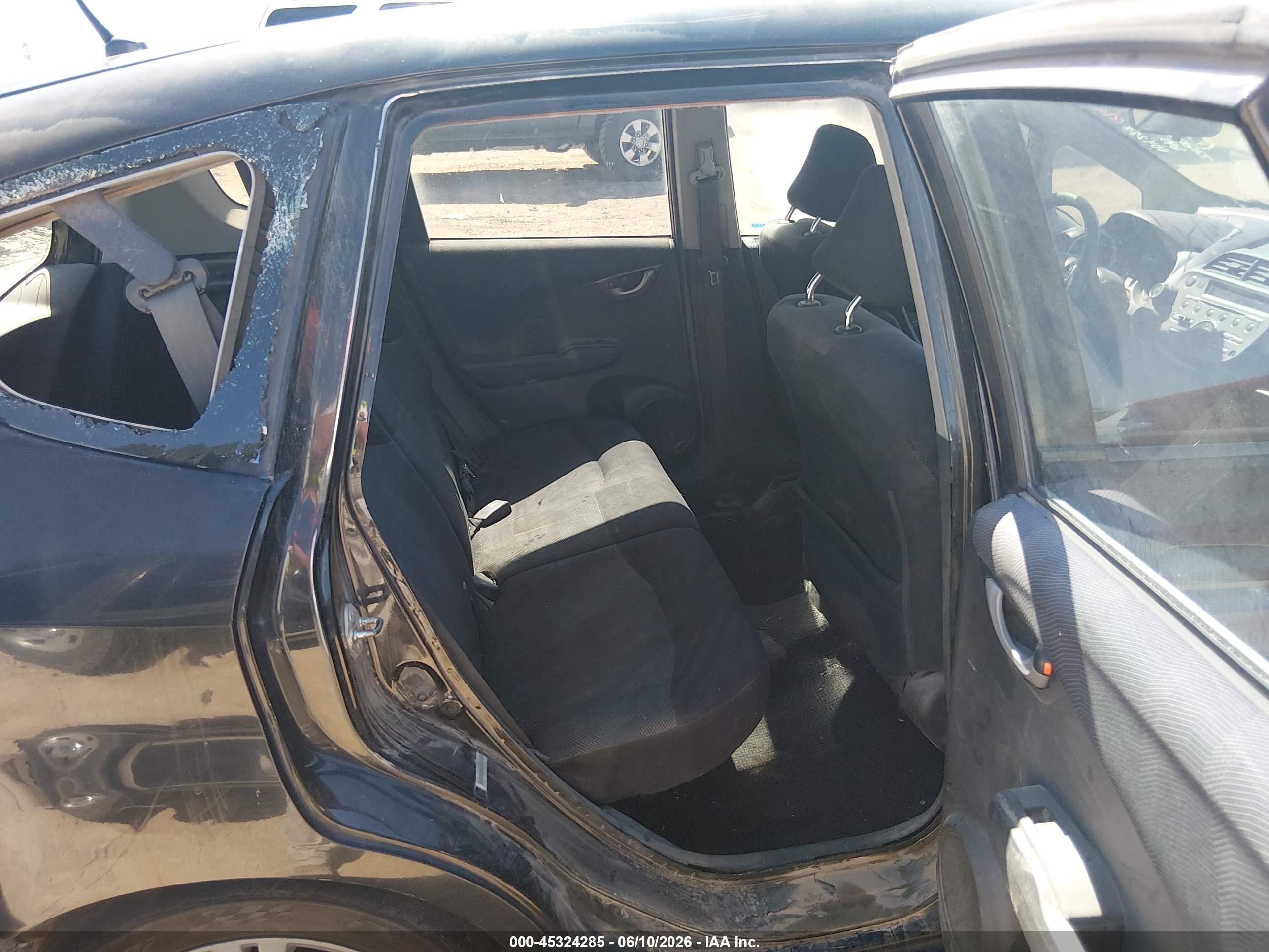 2010 Honda Fit Sport Black vin: JHMGE8H45AC004288