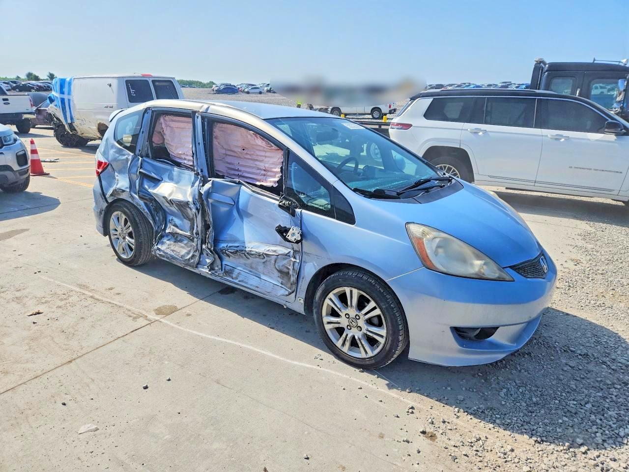 2010 Honda Fit Sport Blue vin: JHMGE8H45AC006820