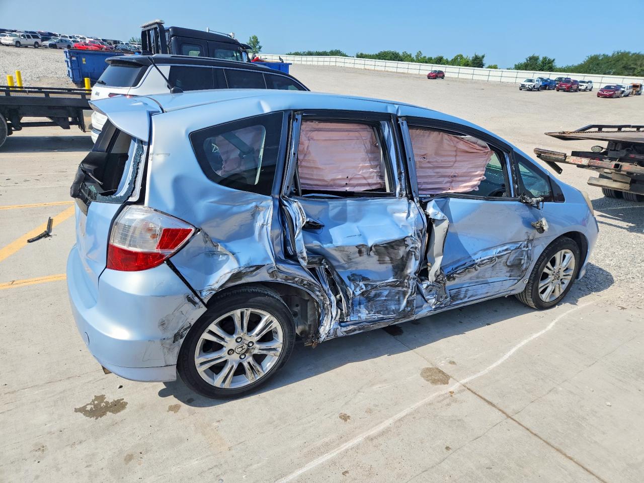 2010 Honda Fit Sport Blue vin: JHMGE8H45AC006820