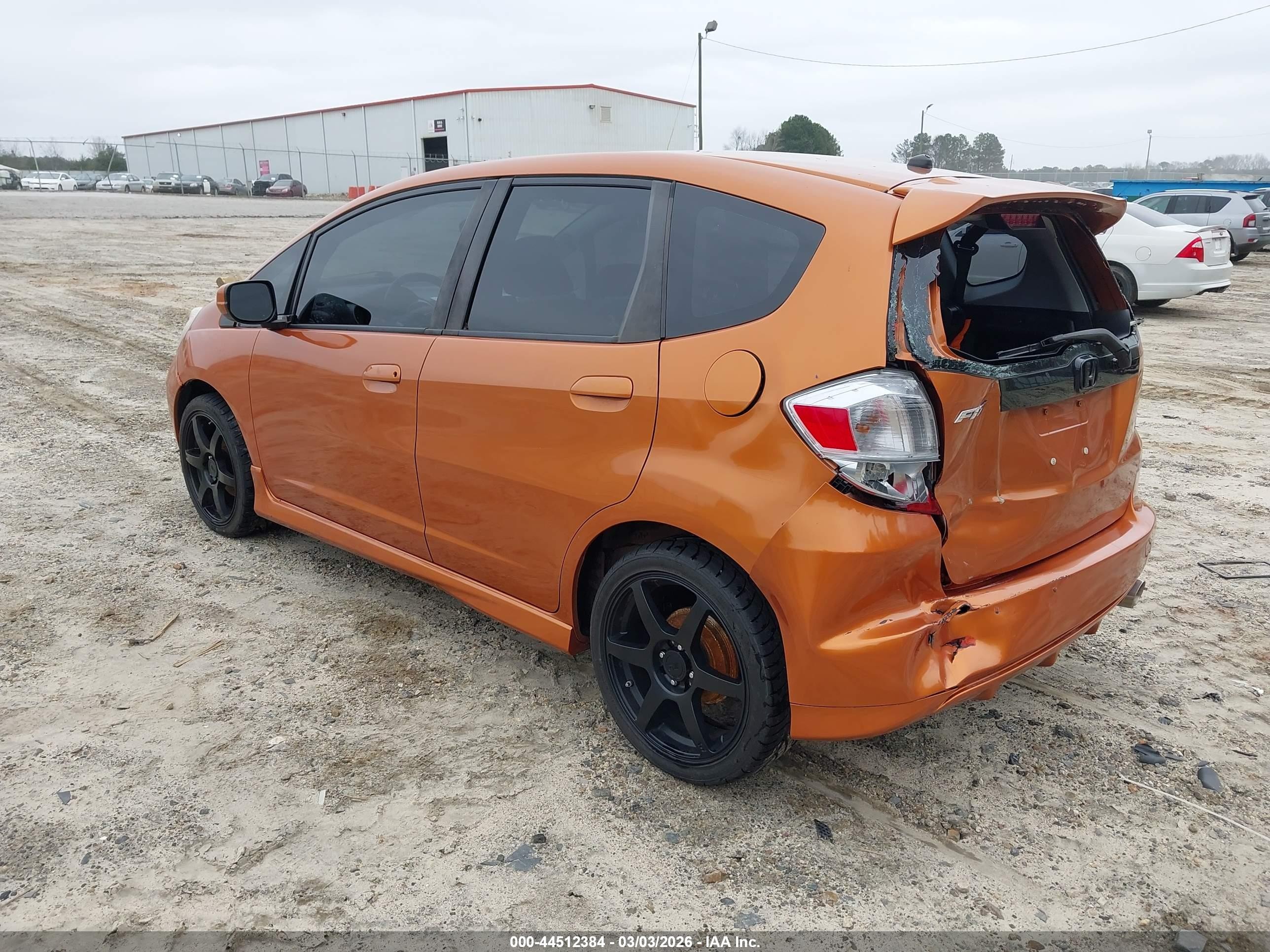 2010 Honda Fit Sport Orange vin: JHMGE8H45AC007644