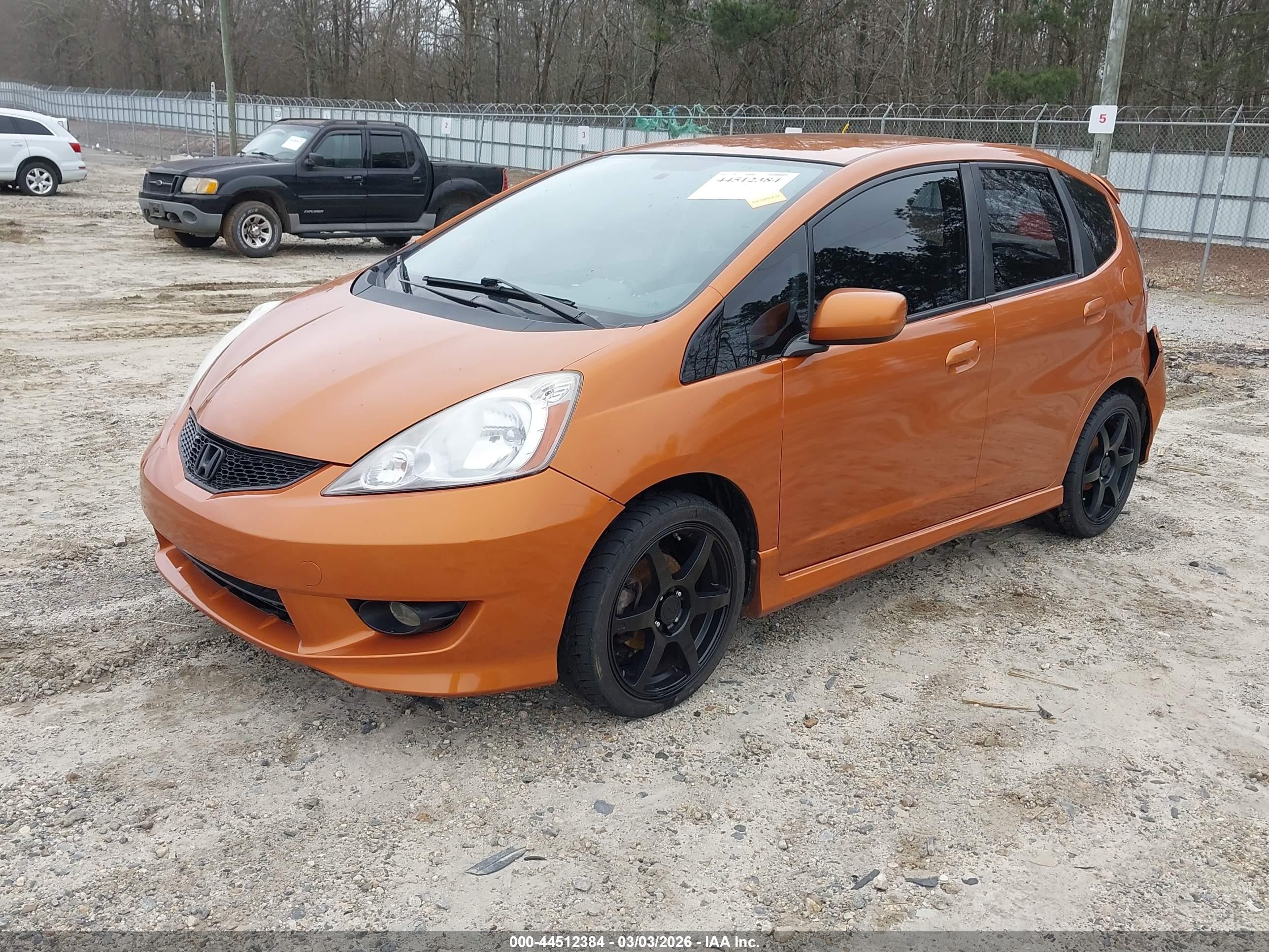 2010 Honda Fit Sport Orange vin: JHMGE8H45AC007644