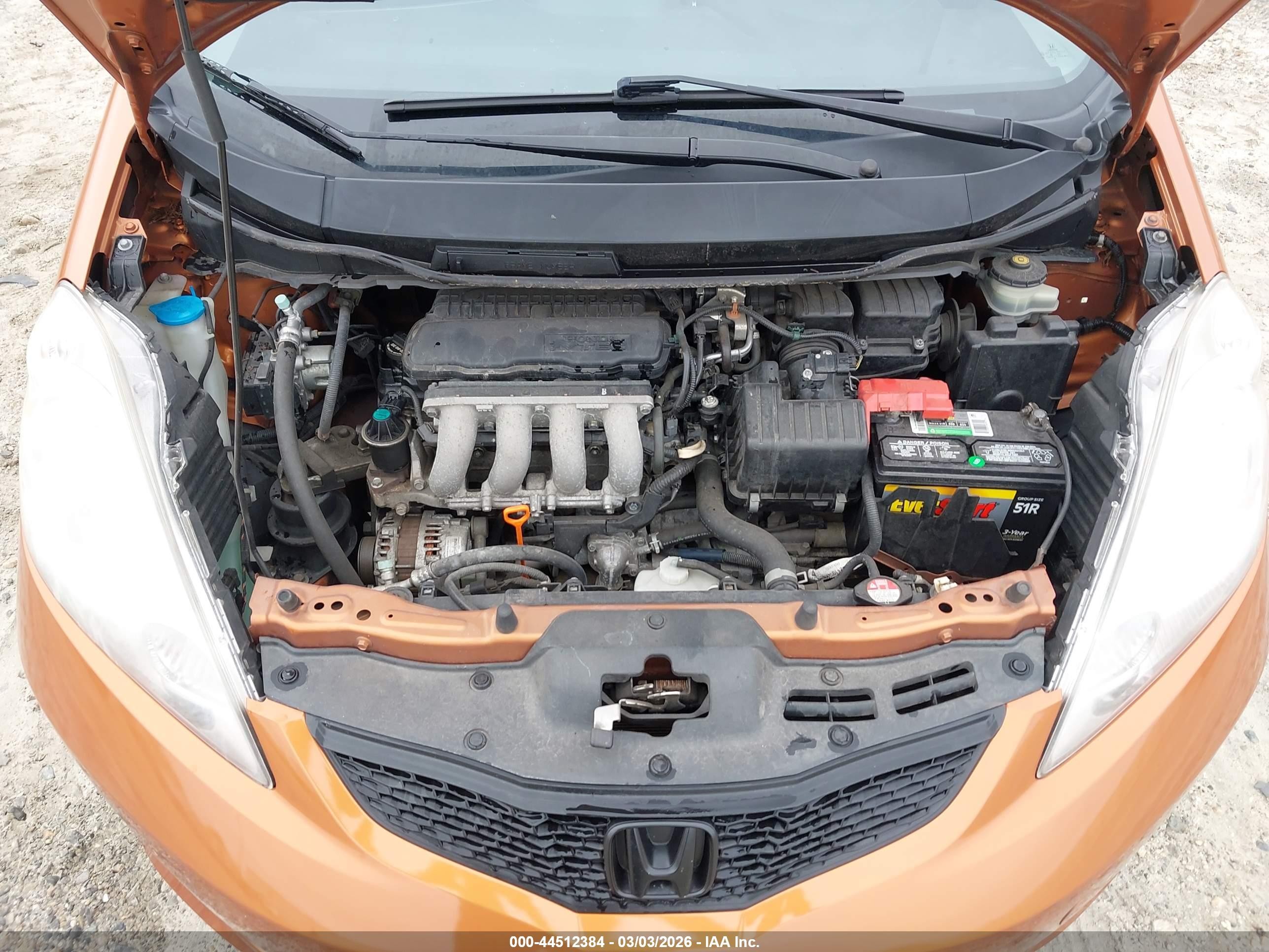 2010 Honda Fit Sport Orange vin: JHMGE8H45AC007644