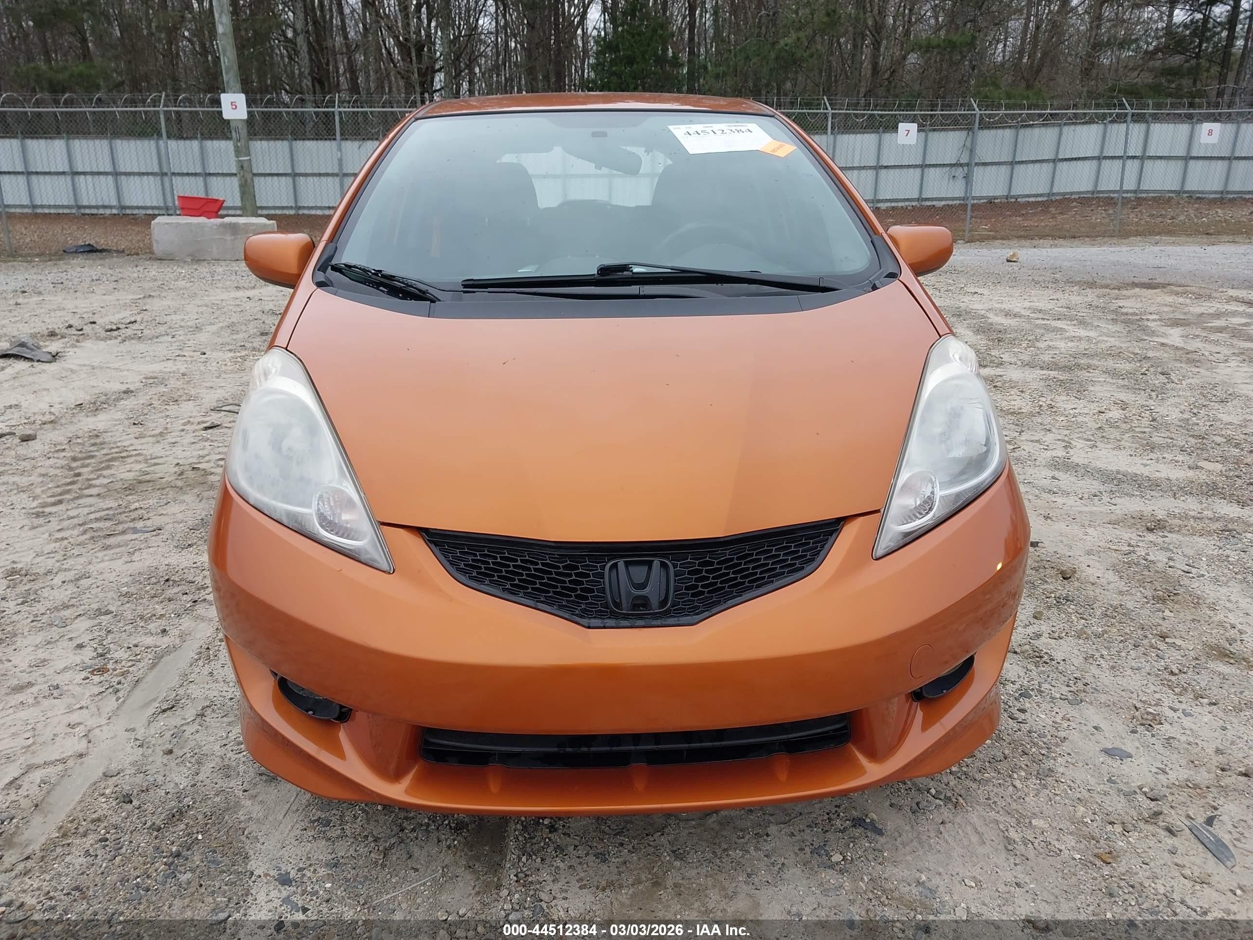 2010 Honda Fit Sport Orange vin: JHMGE8H45AC007644