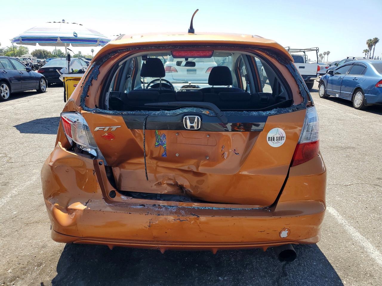 2010 Honda Fit Sport Orange vin: JHMGE8H45AC009460