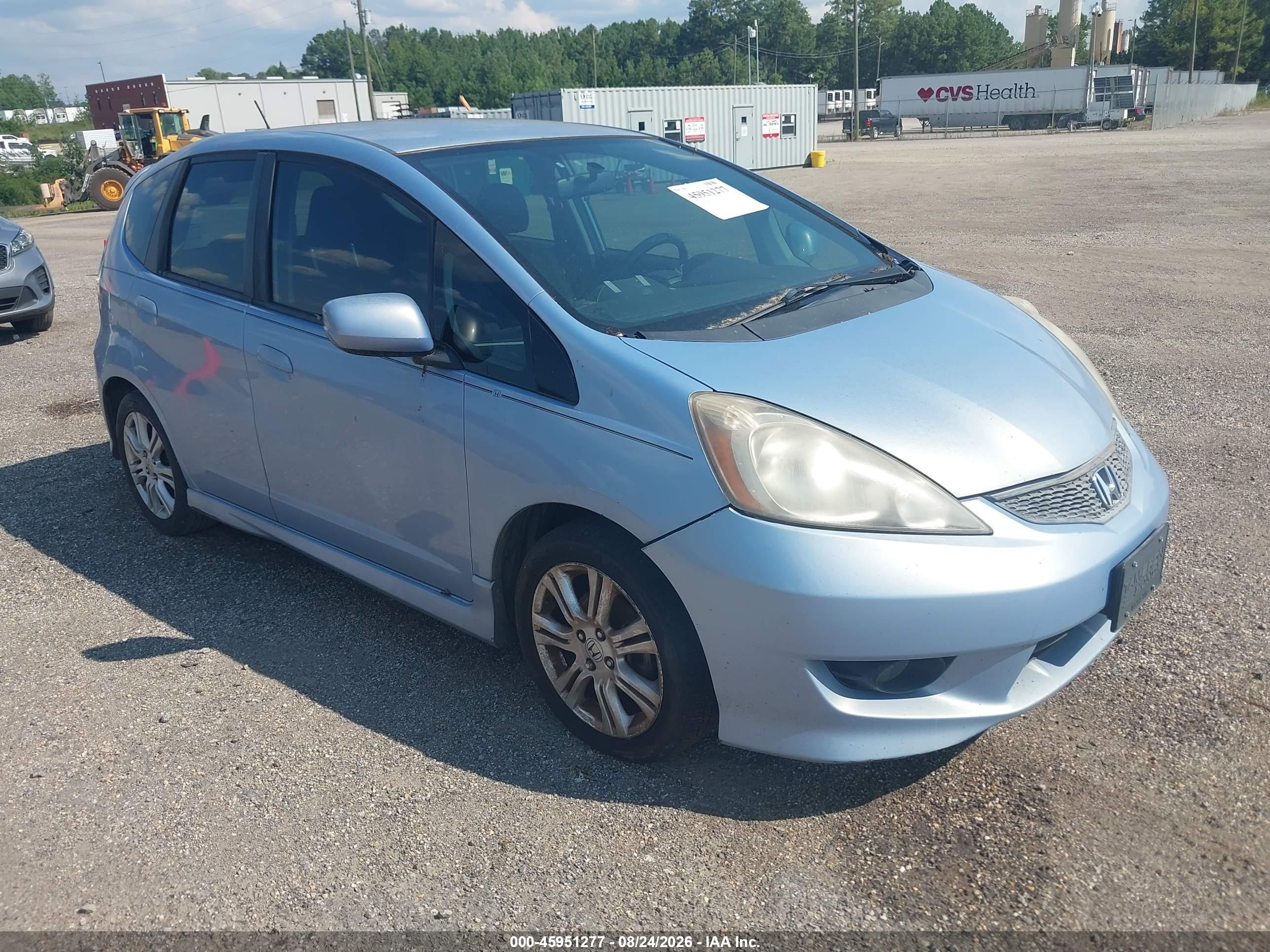 2010 Honda Fit Sport Blue vin: JHMGE8H45AC025626