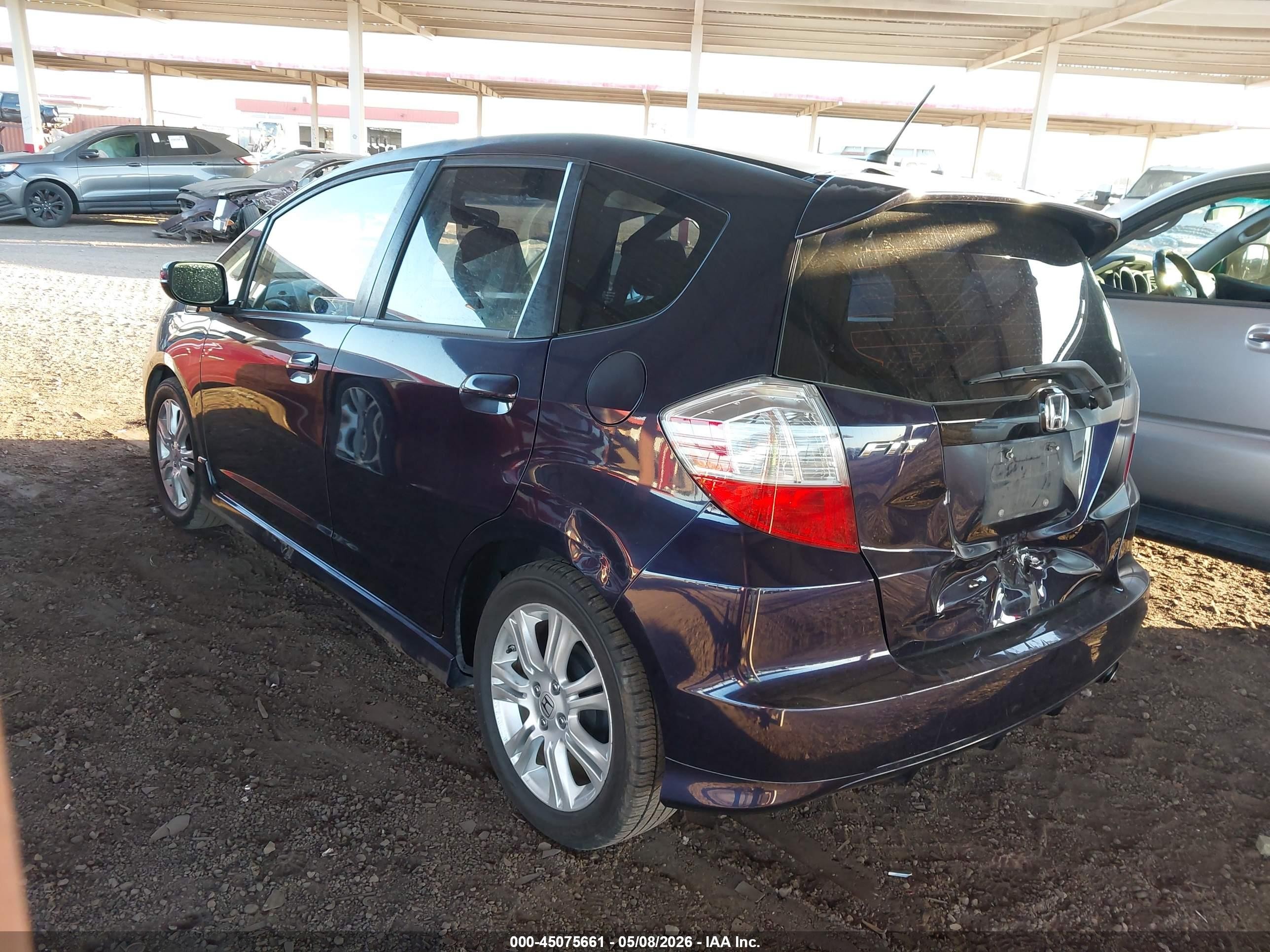 2010 Honda Fit Sport Синий vin: JHMGE8H45AC029062