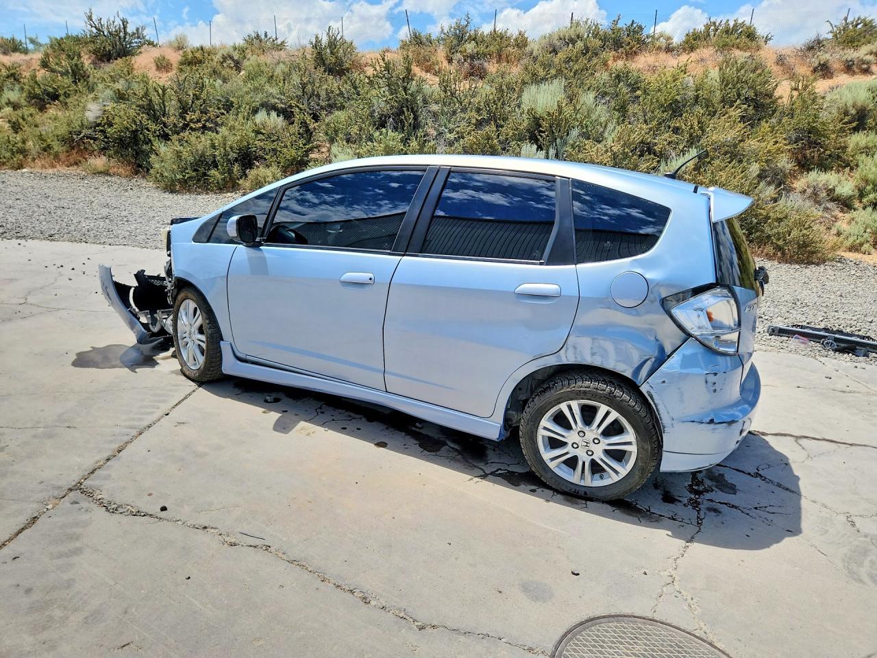 2010 Honda Fit Sport Blue vin: JHMGE8H46AC006776
