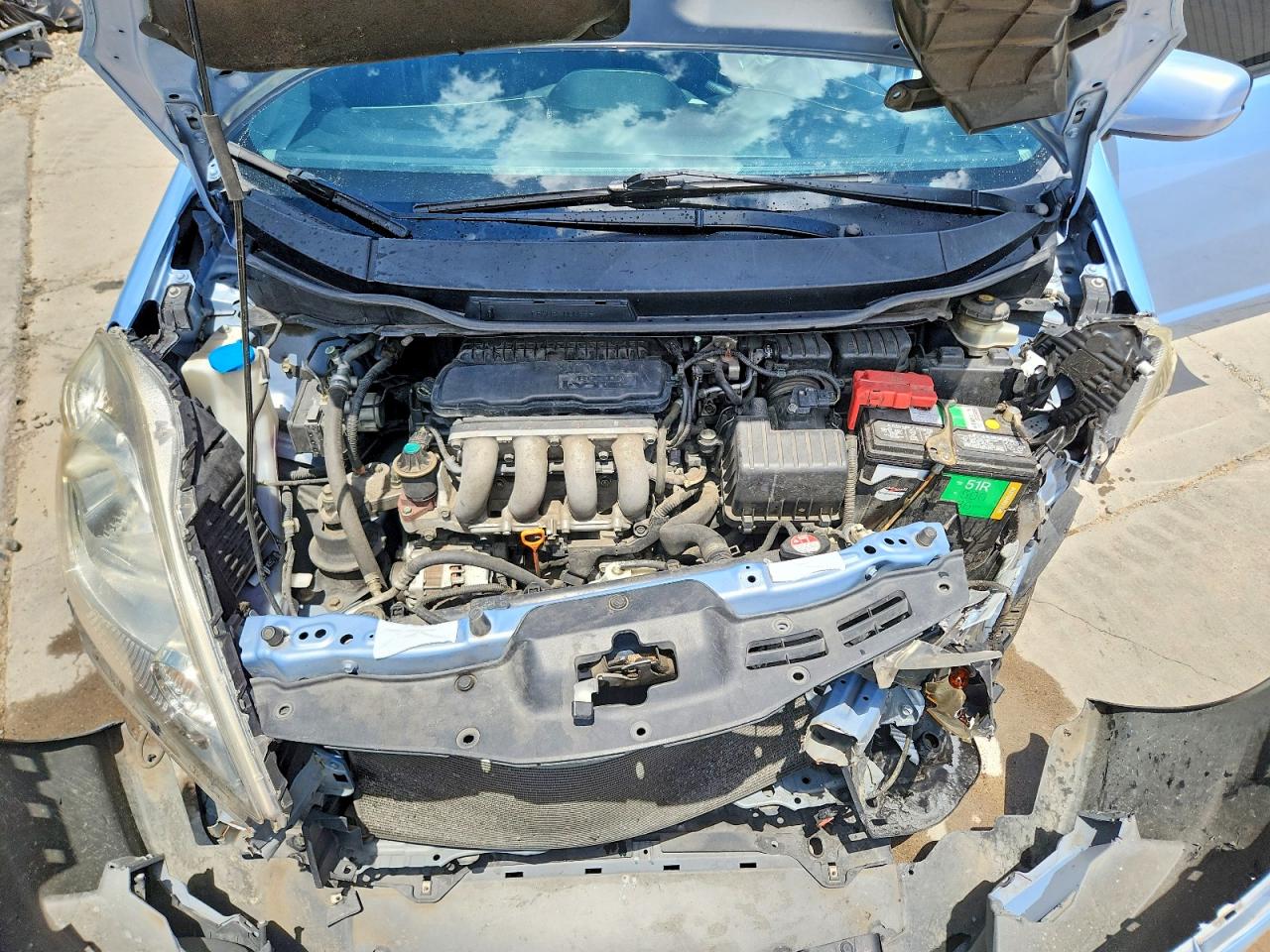 2010 Honda Fit Sport Blue vin: JHMGE8H46AC006776