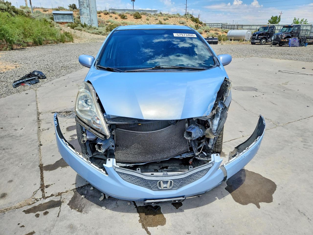 2010 Honda Fit Sport Blue vin: JHMGE8H46AC006776