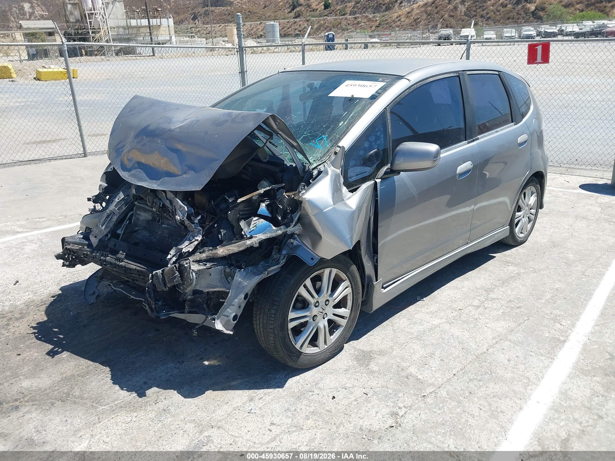 2010 Honda Fit Sport Gray vin: JHMGE8H46AC025988