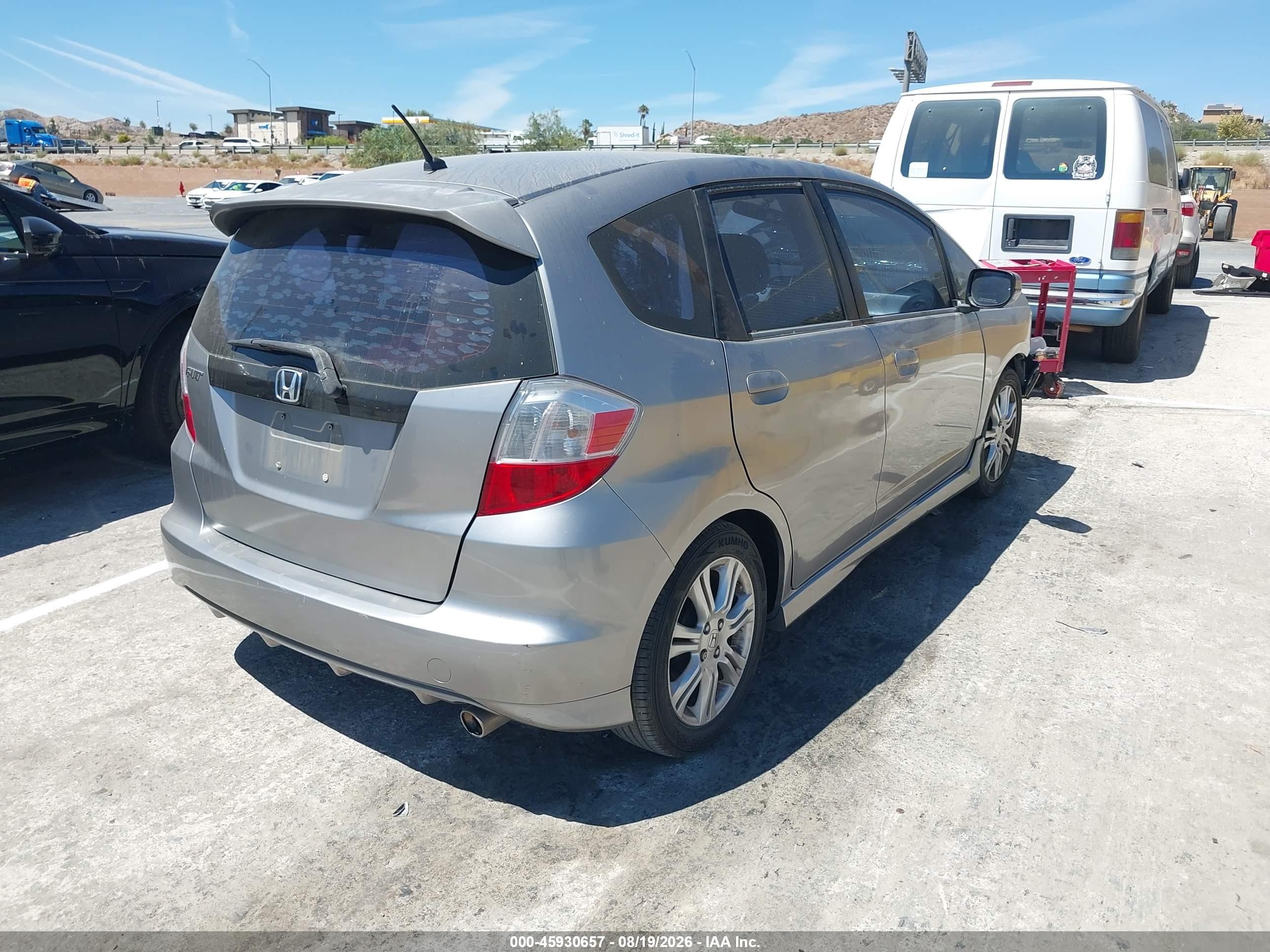 2010 Honda Fit Sport Gray vin: JHMGE8H46AC025988