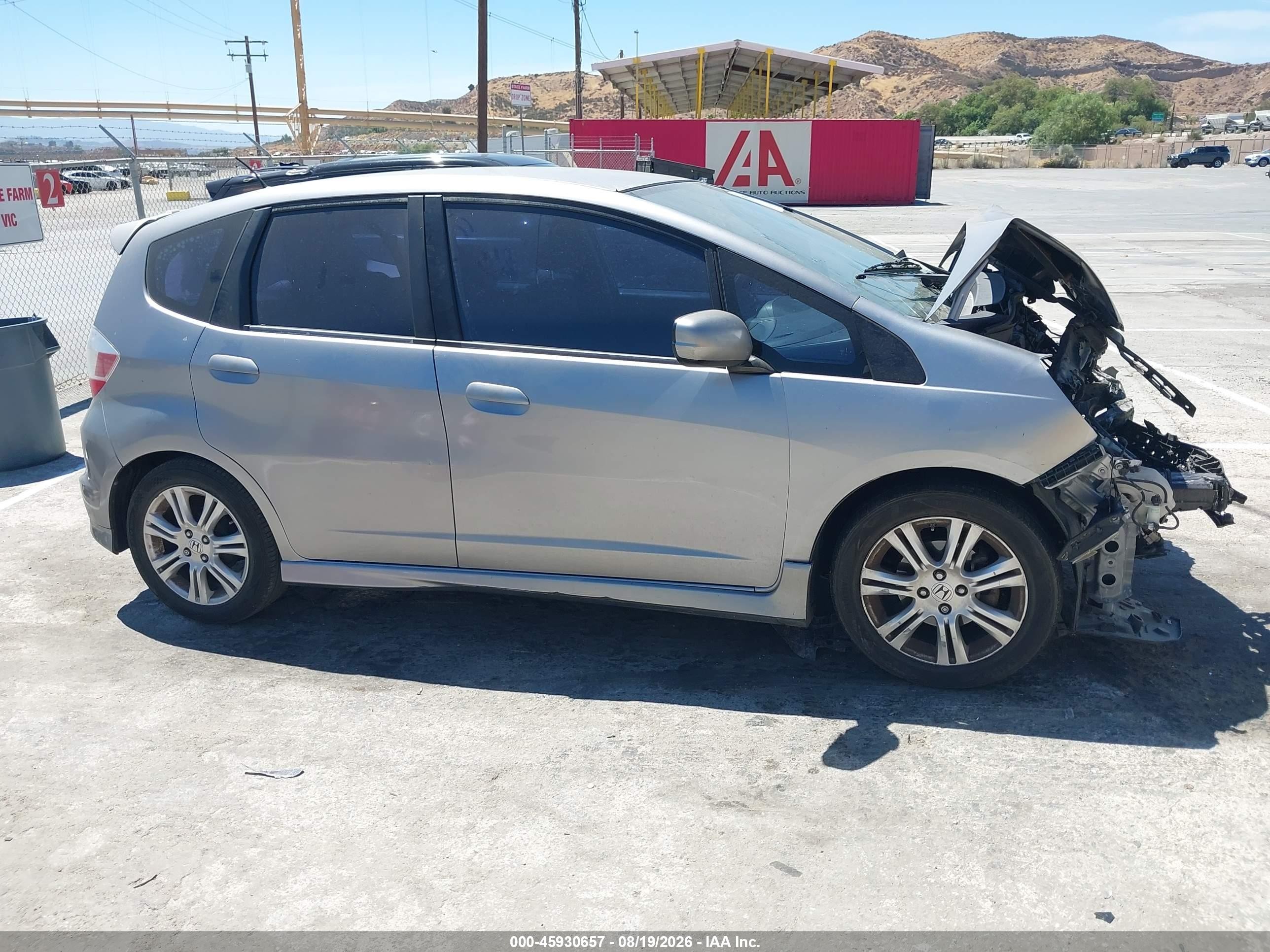 2010 Honda Fit Sport Gray vin: JHMGE8H46AC025988