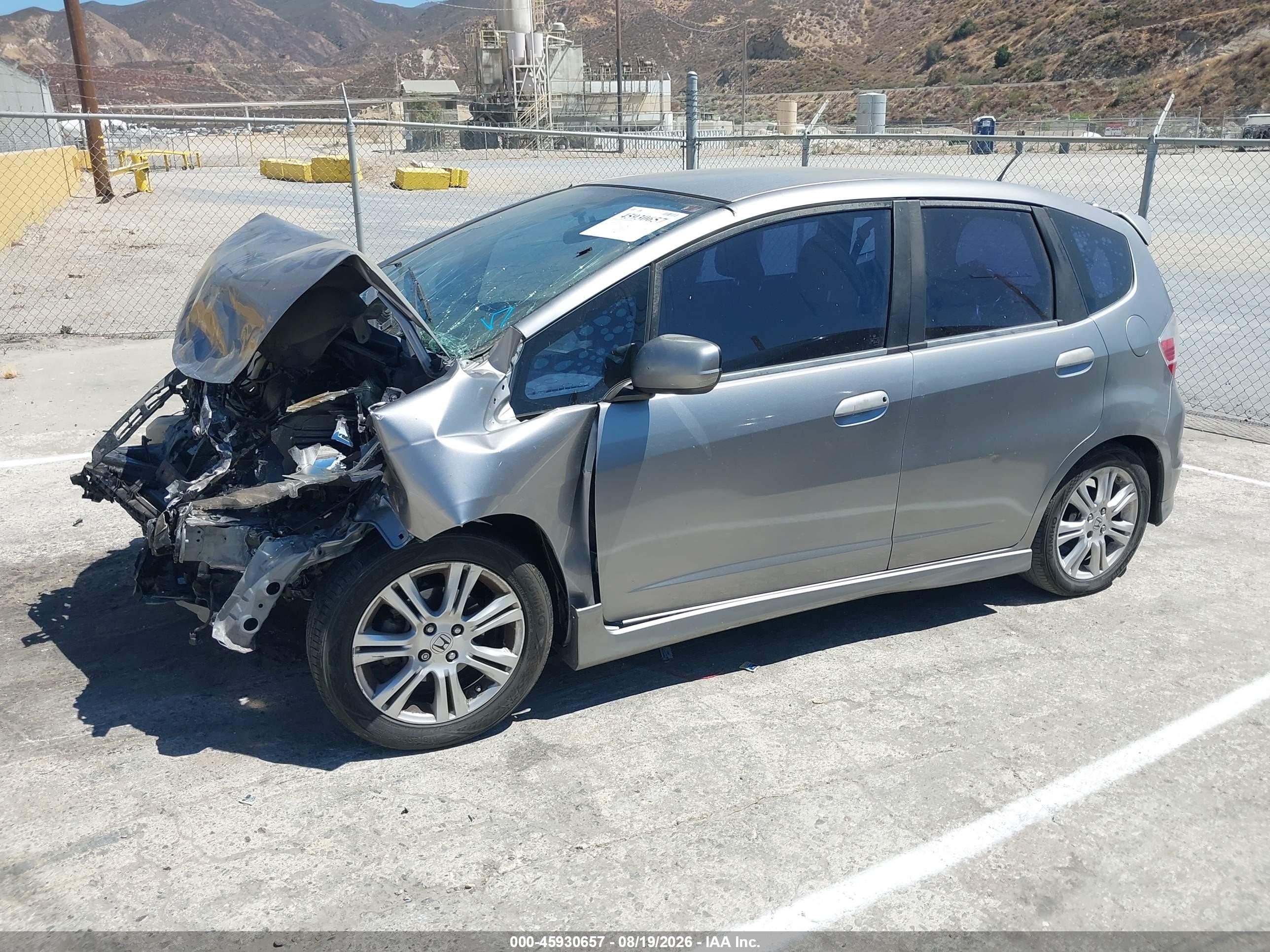 2010 Honda Fit Sport Gray vin: JHMGE8H46AC025988