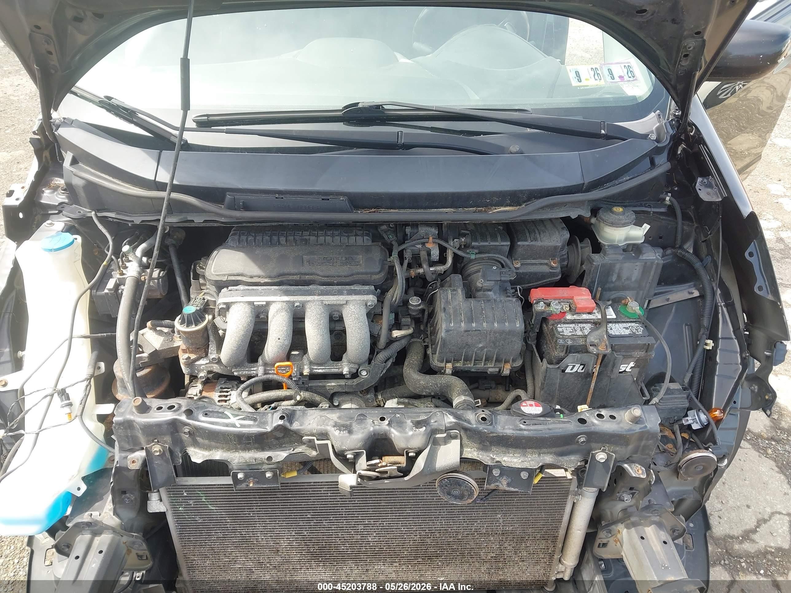2010 Honda Fit Sport Черный vin: JHMGE8H46AC039051