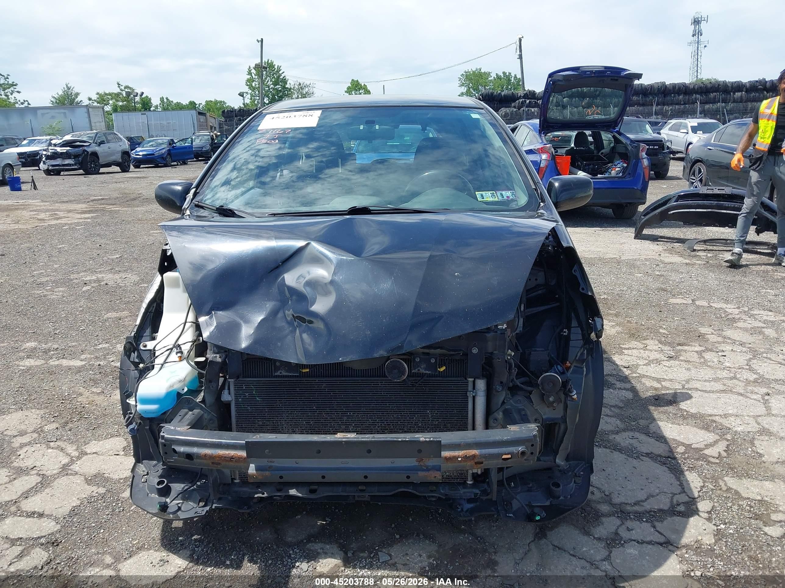 2010 Honda Fit Sport Черный vin: JHMGE8H46AC039051