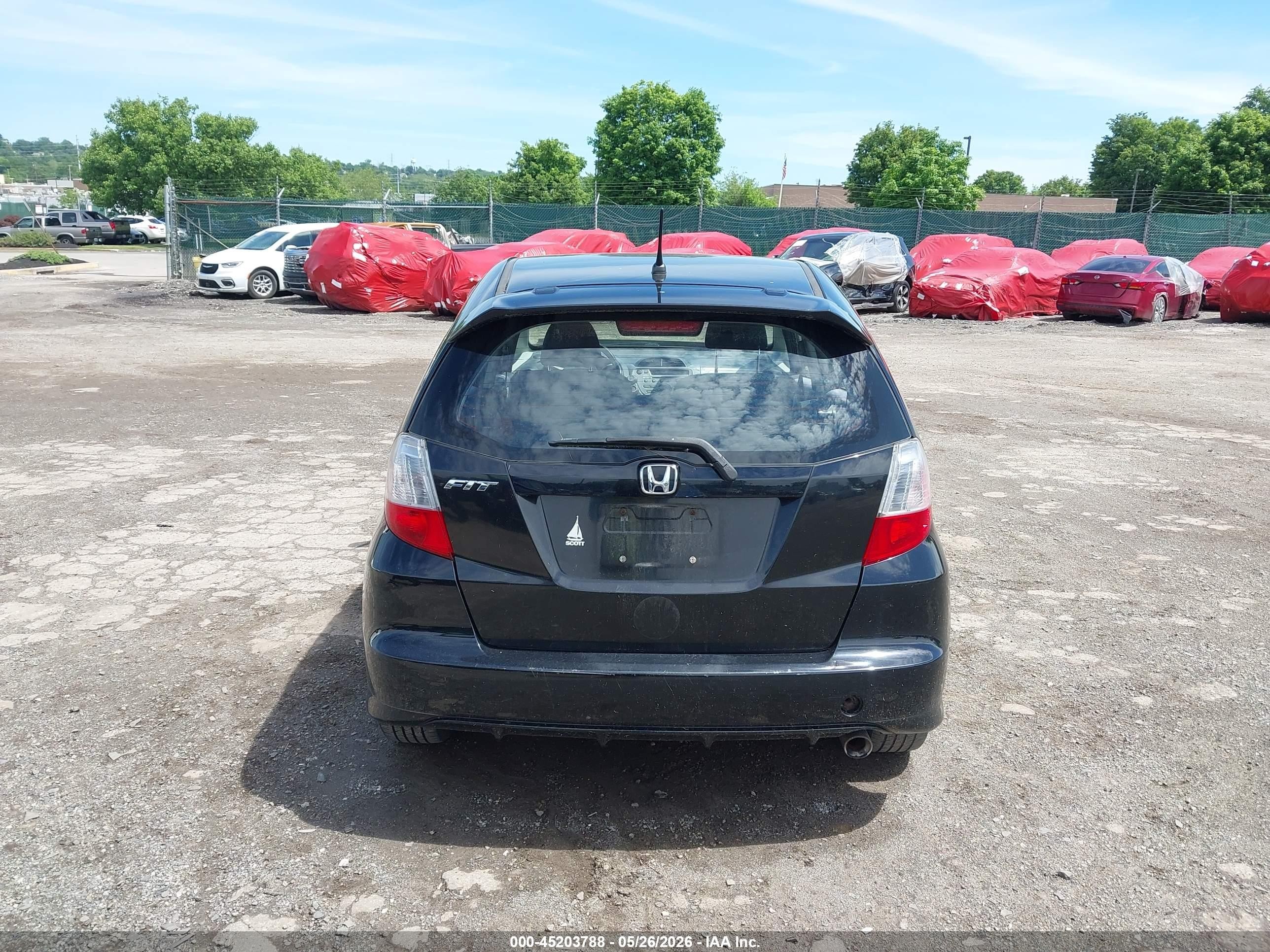 2010 Honda Fit Sport Черный vin: JHMGE8H46AC039051