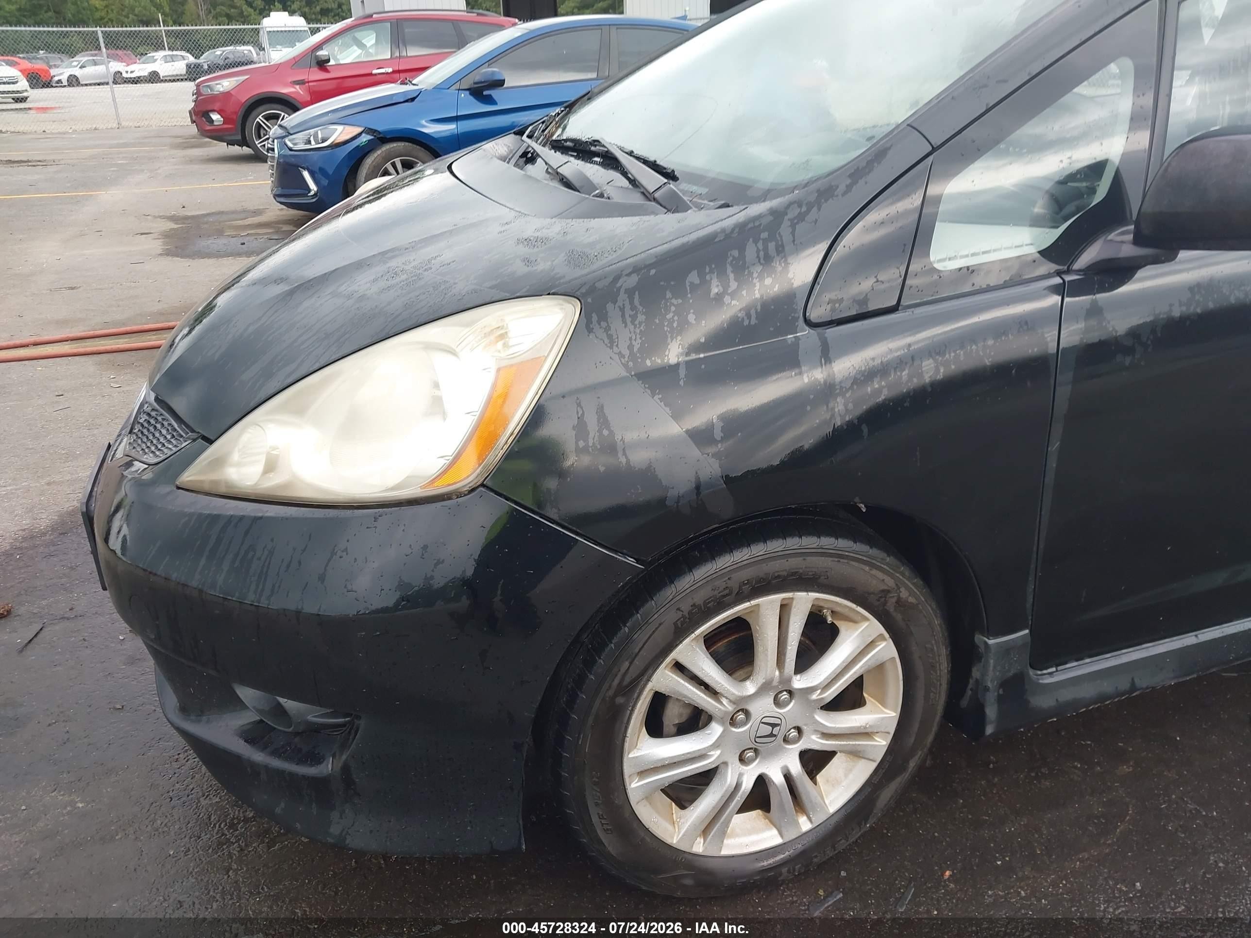 2010 Honda Fit Sport Черный vin: JHMGE8H46AC039695