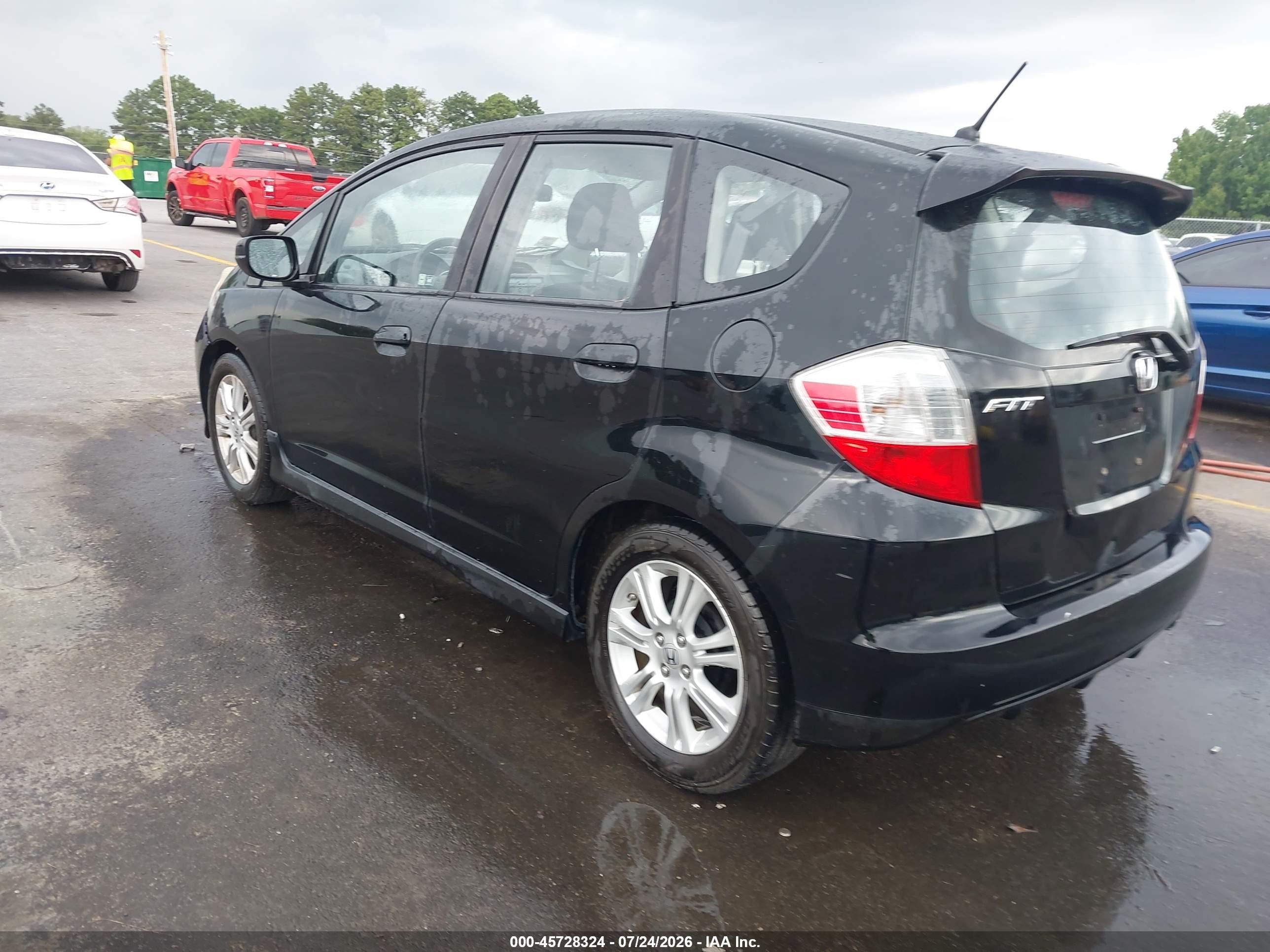 2010 Honda Fit Sport Черный vin: JHMGE8H46AC039695