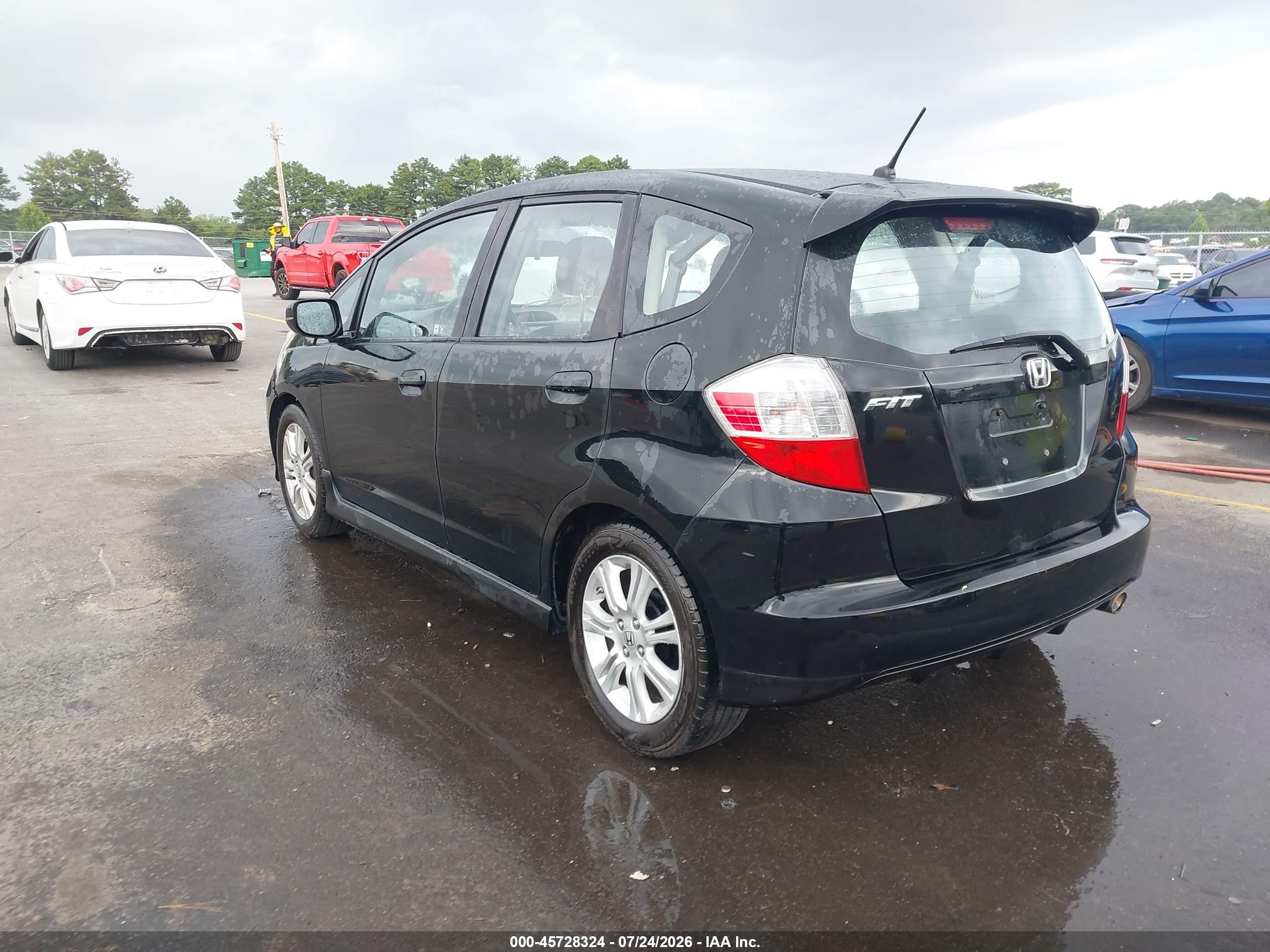 2010 Honda Fit Sport Черный vin: JHMGE8H46AC039695