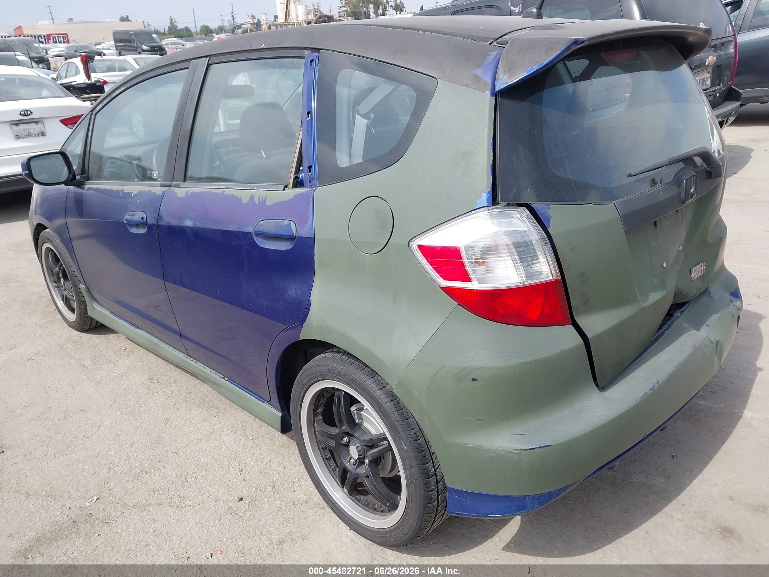 2010 Honda Fit Sport Purple vin: JHMGE8H46AS008226