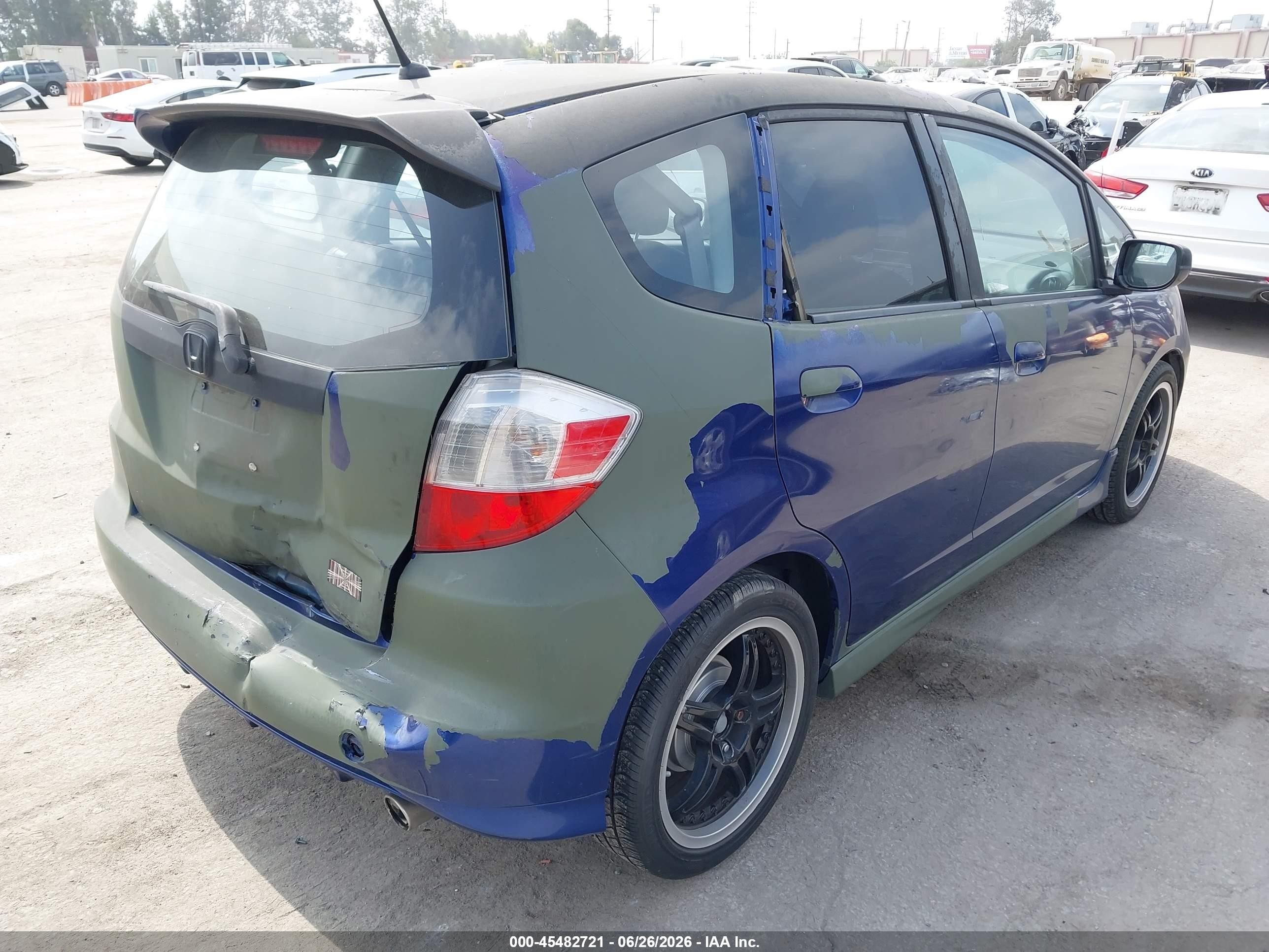 2010 Honda Fit Sport Purple vin: JHMGE8H46AS008226
